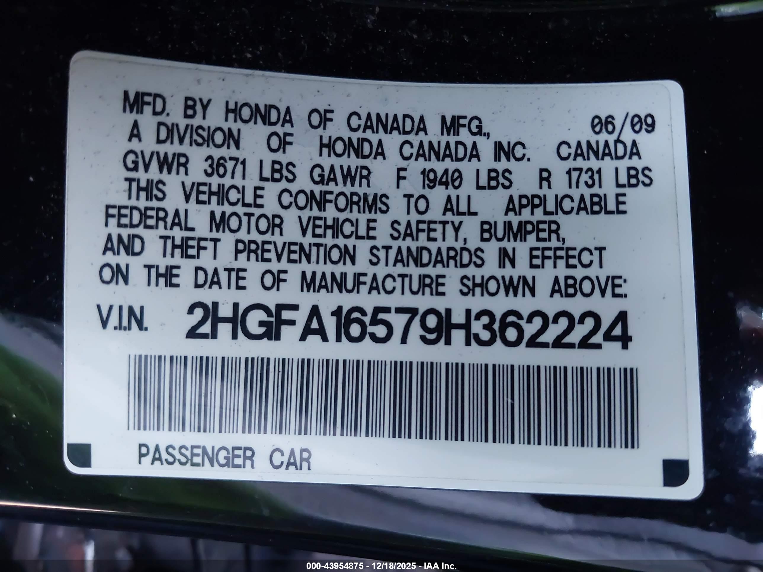 HONDA CIVIC image 9