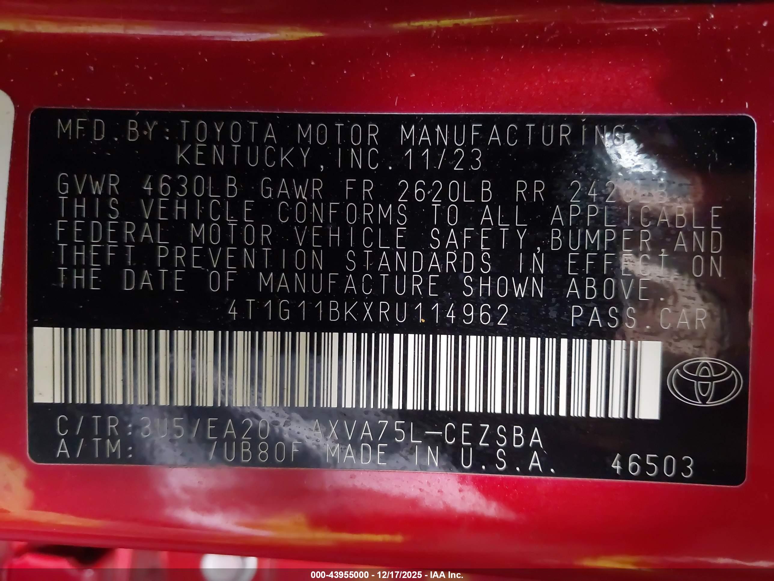 TOYOTA CAMRY image 9