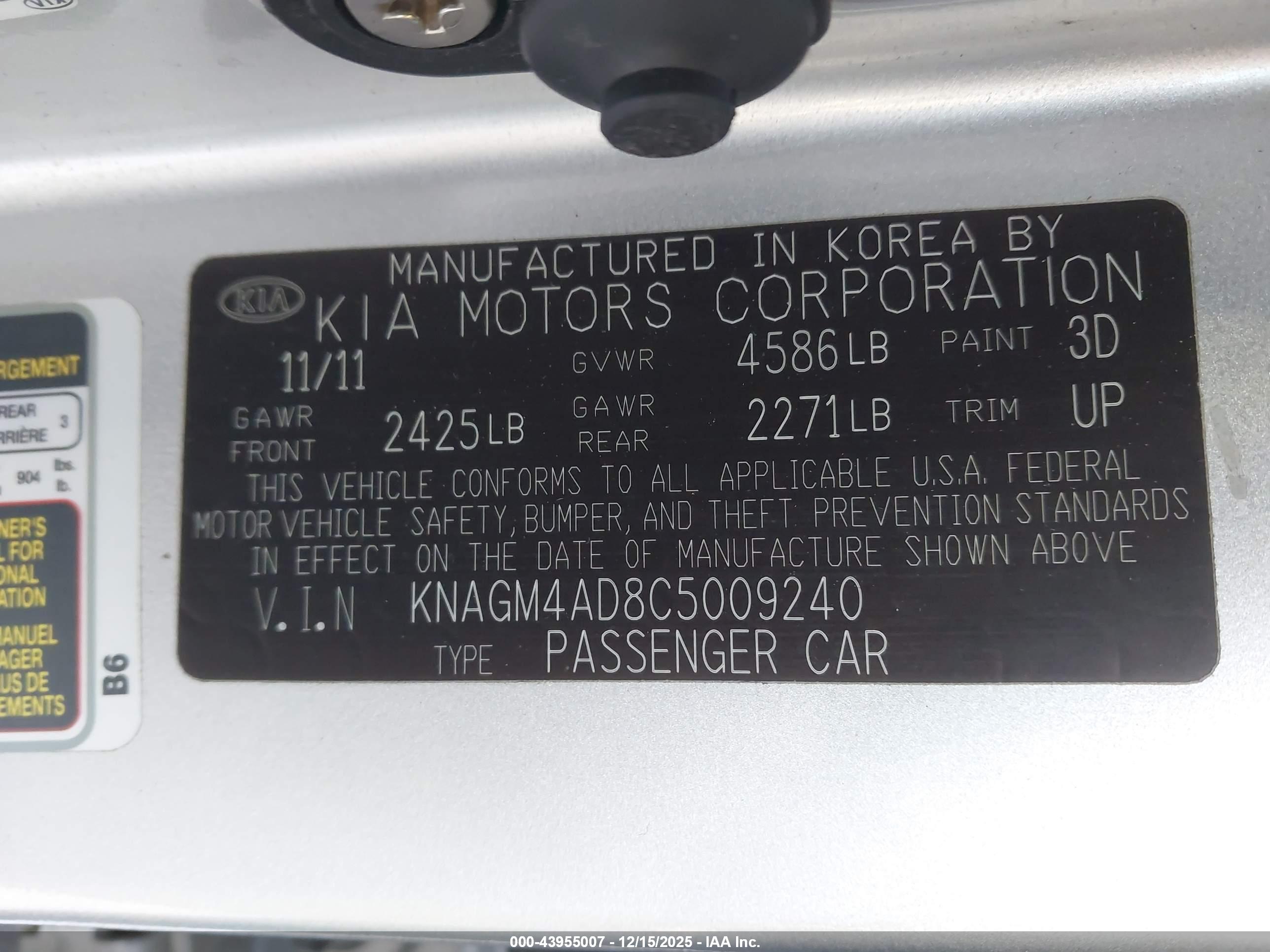 KIA OPTIMA image 9