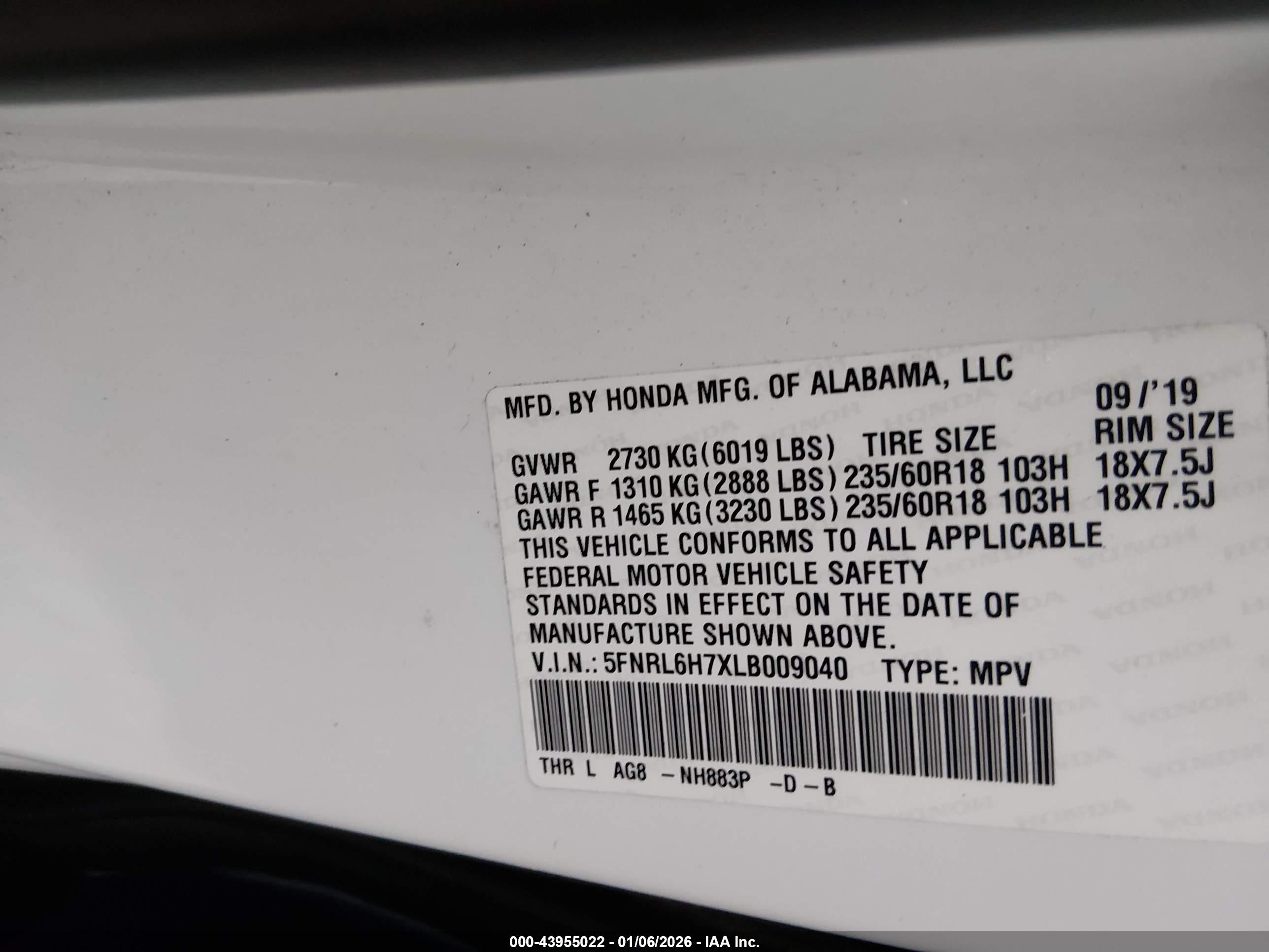 HONDA ODYSSEY image 9