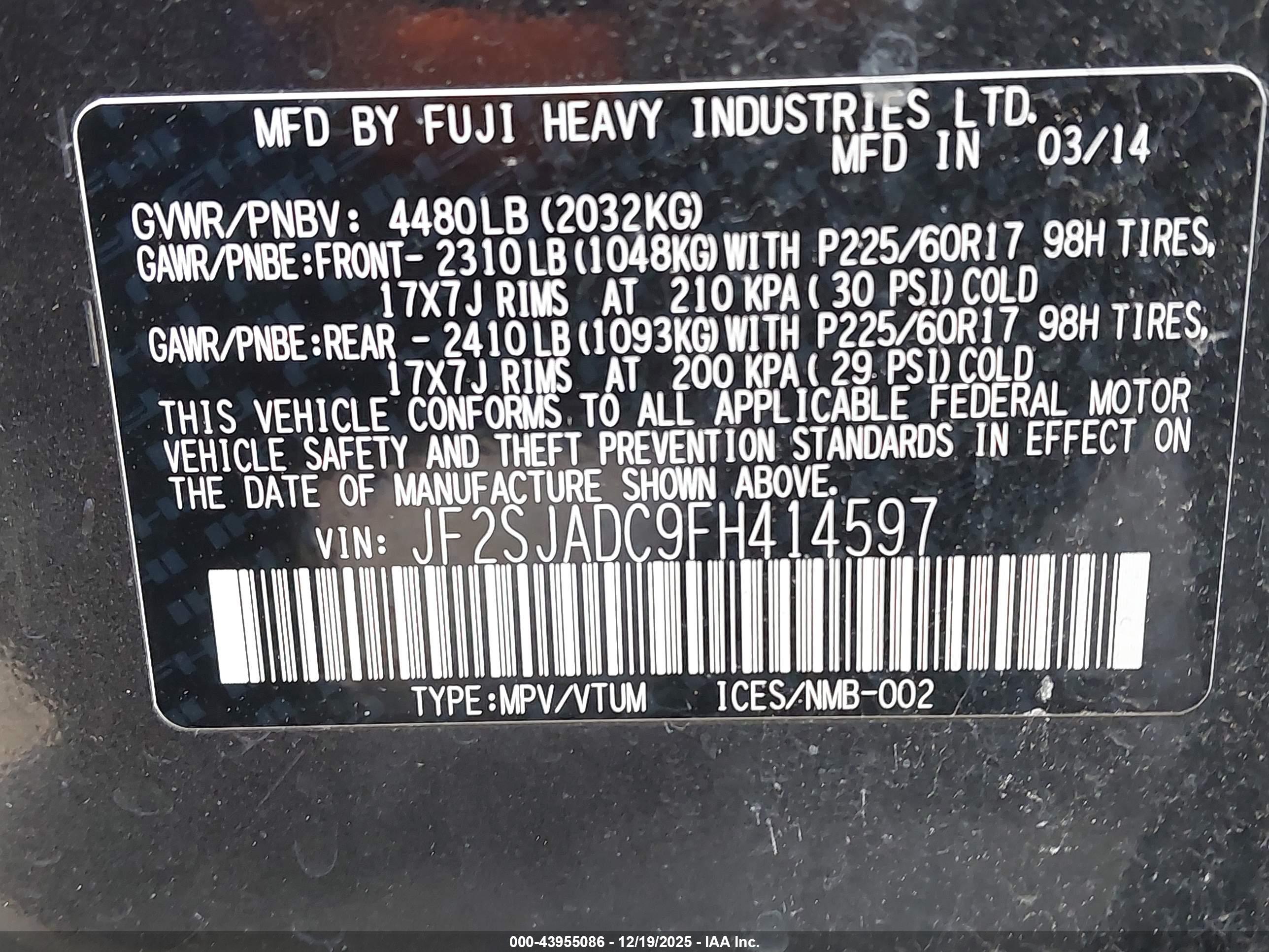 SUBARU FORESTER image 9
