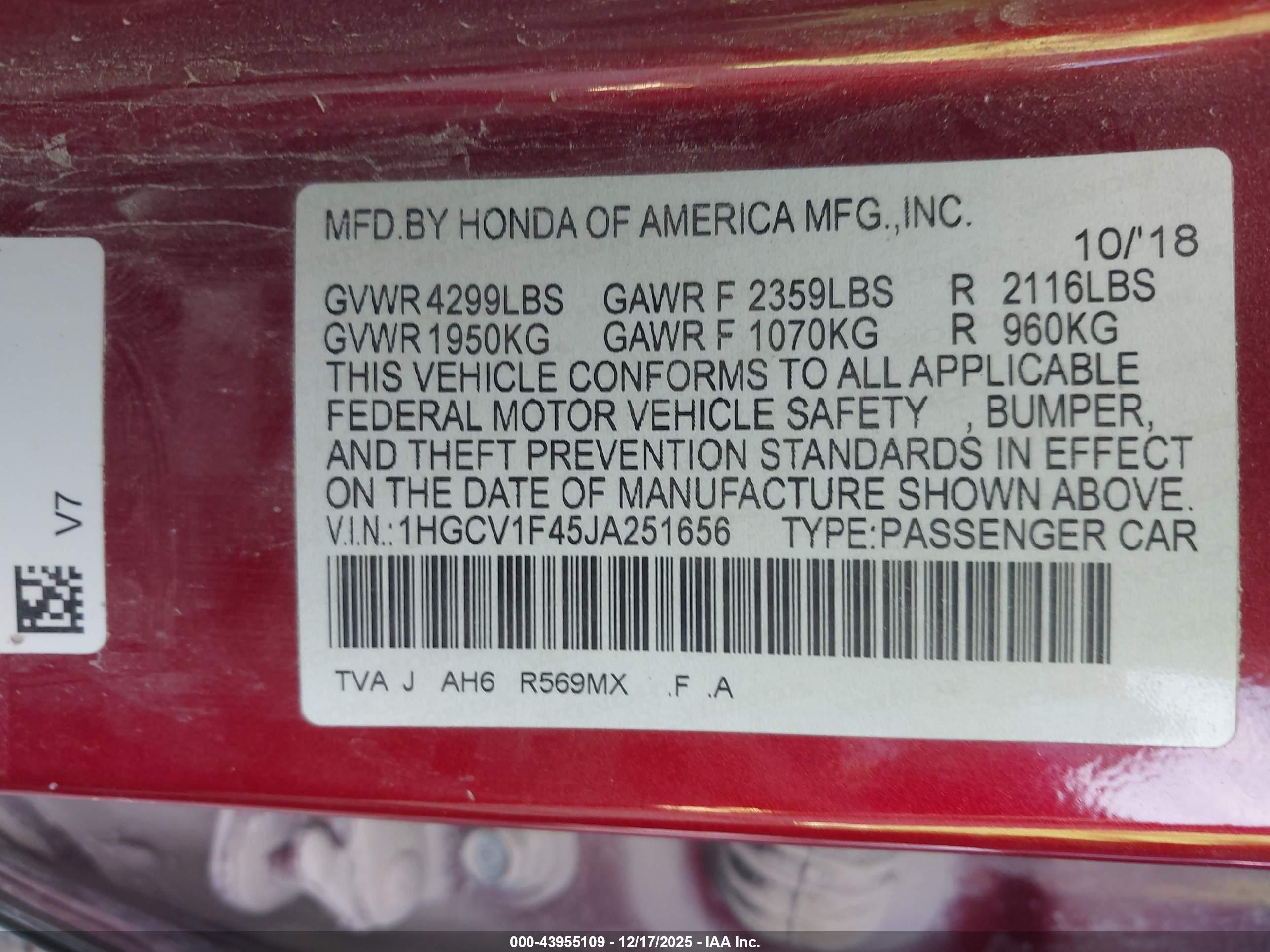 HONDA ACCORD image 9