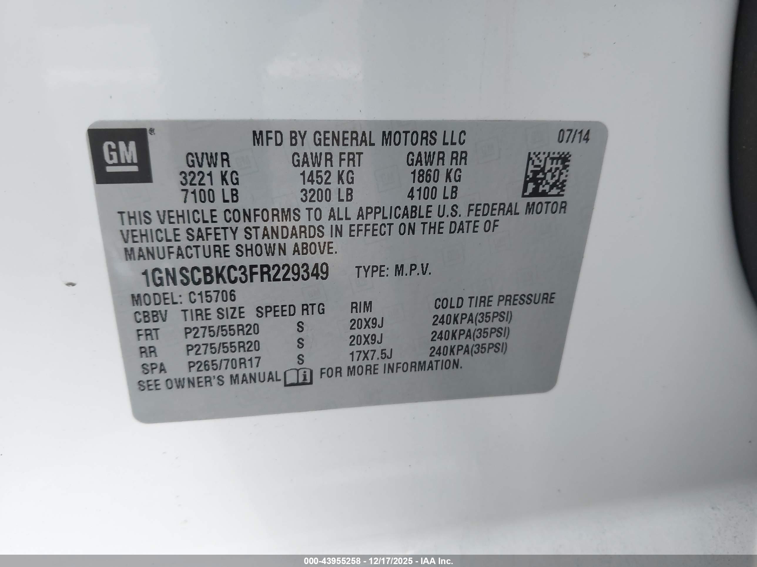 CHEVROLET TAHOE image 9