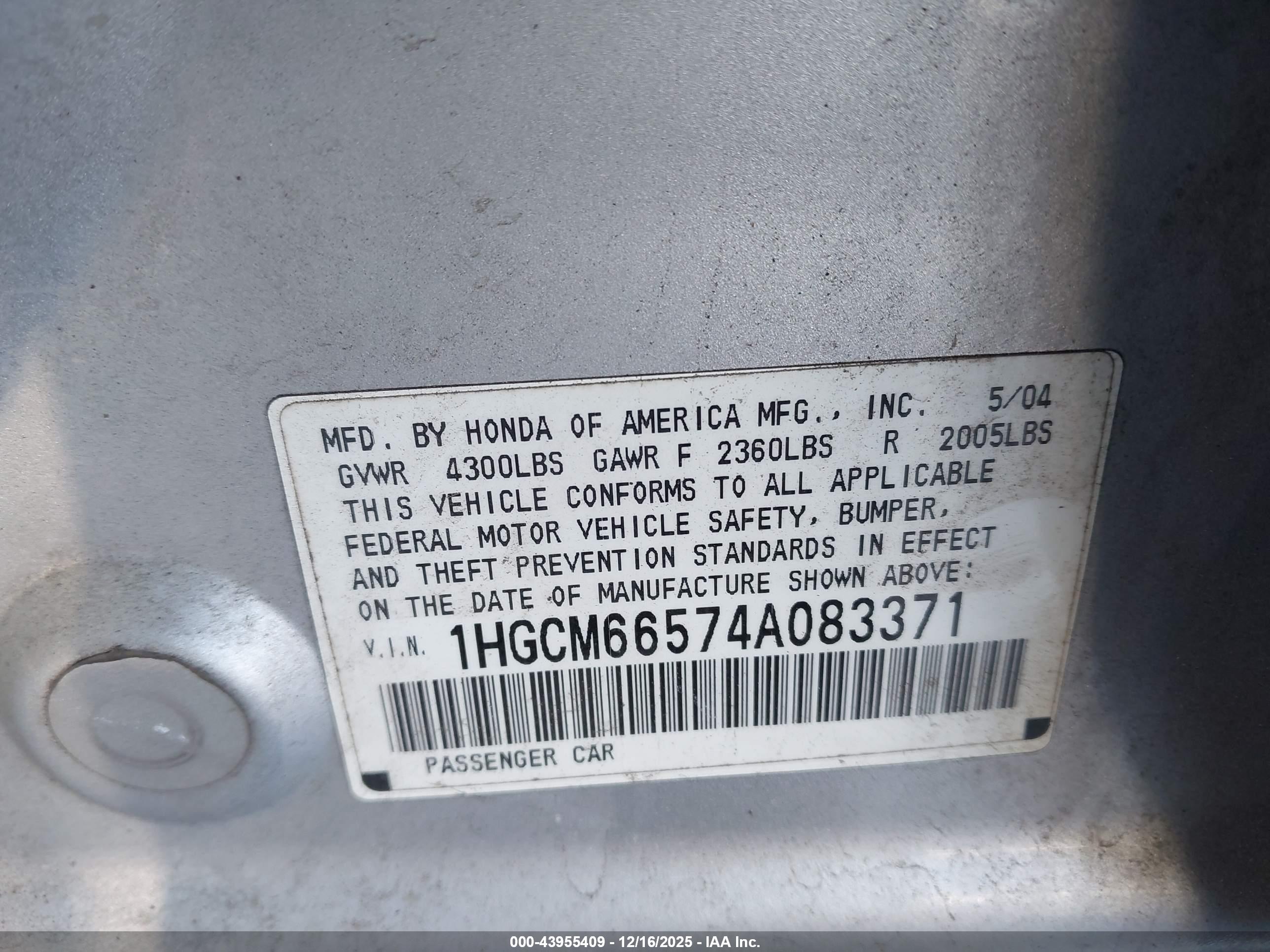 HONDA ACCORD image 9
