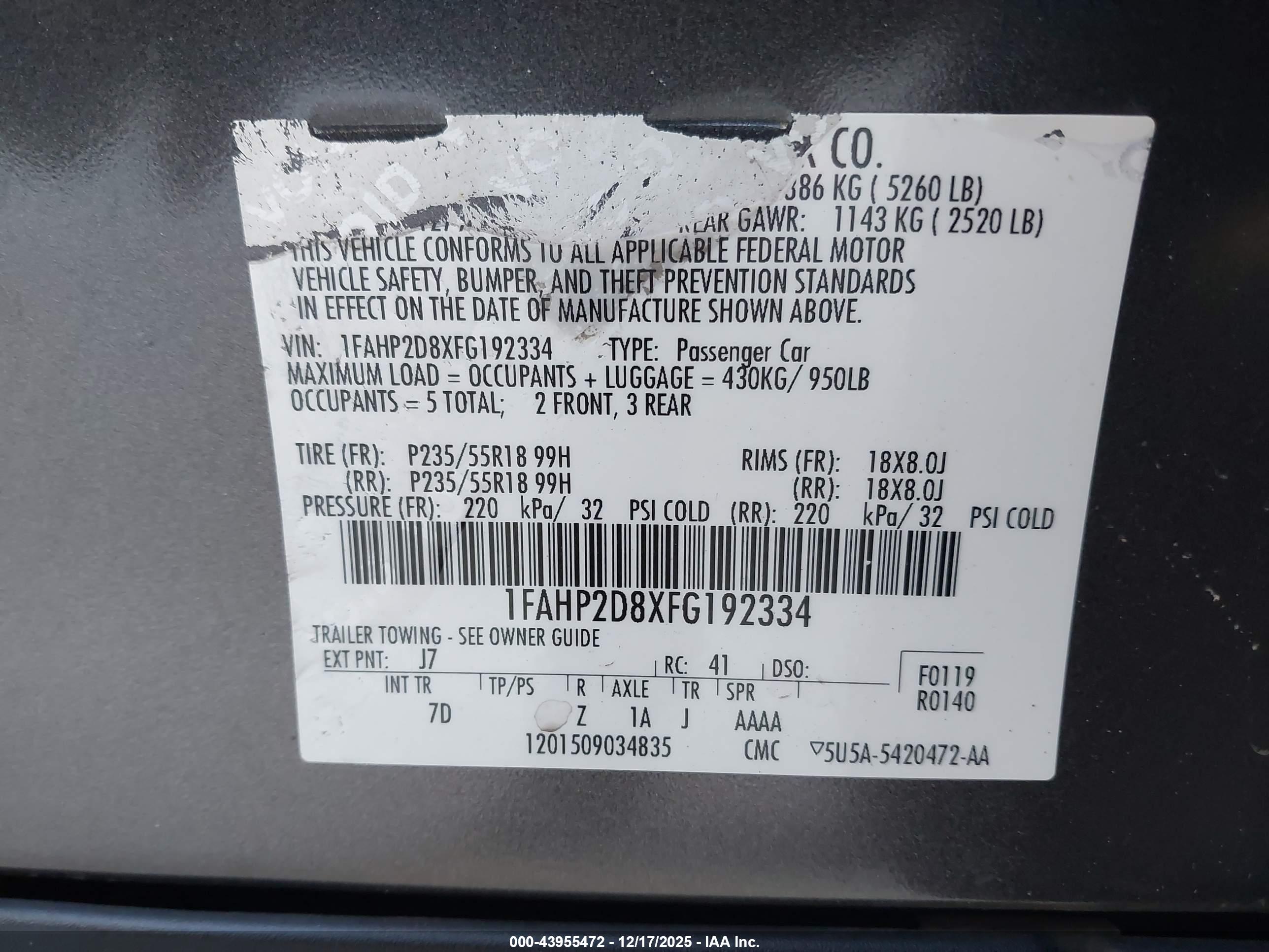 FORD TAURUS image 9