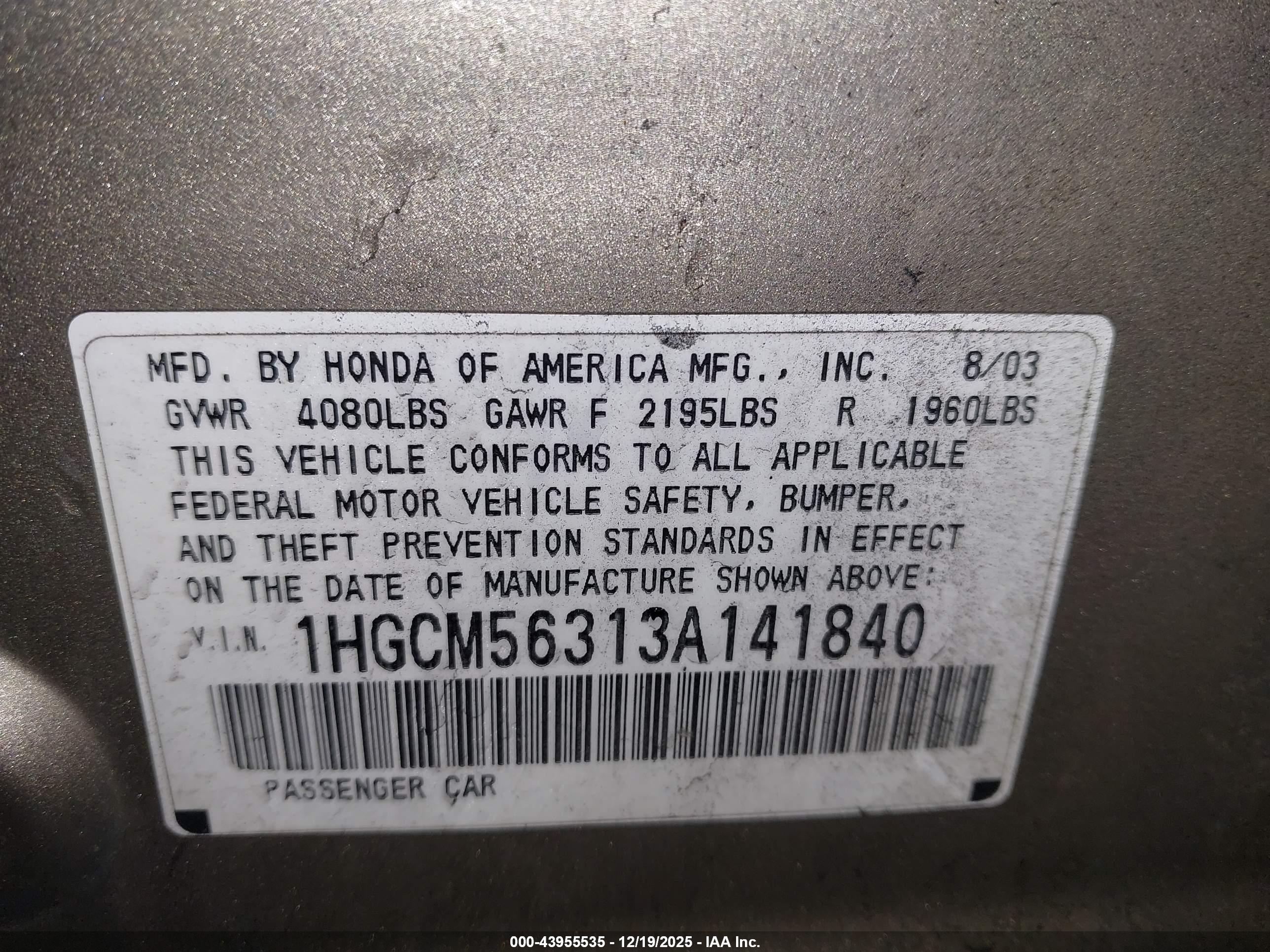 HONDA ACCORD image 9