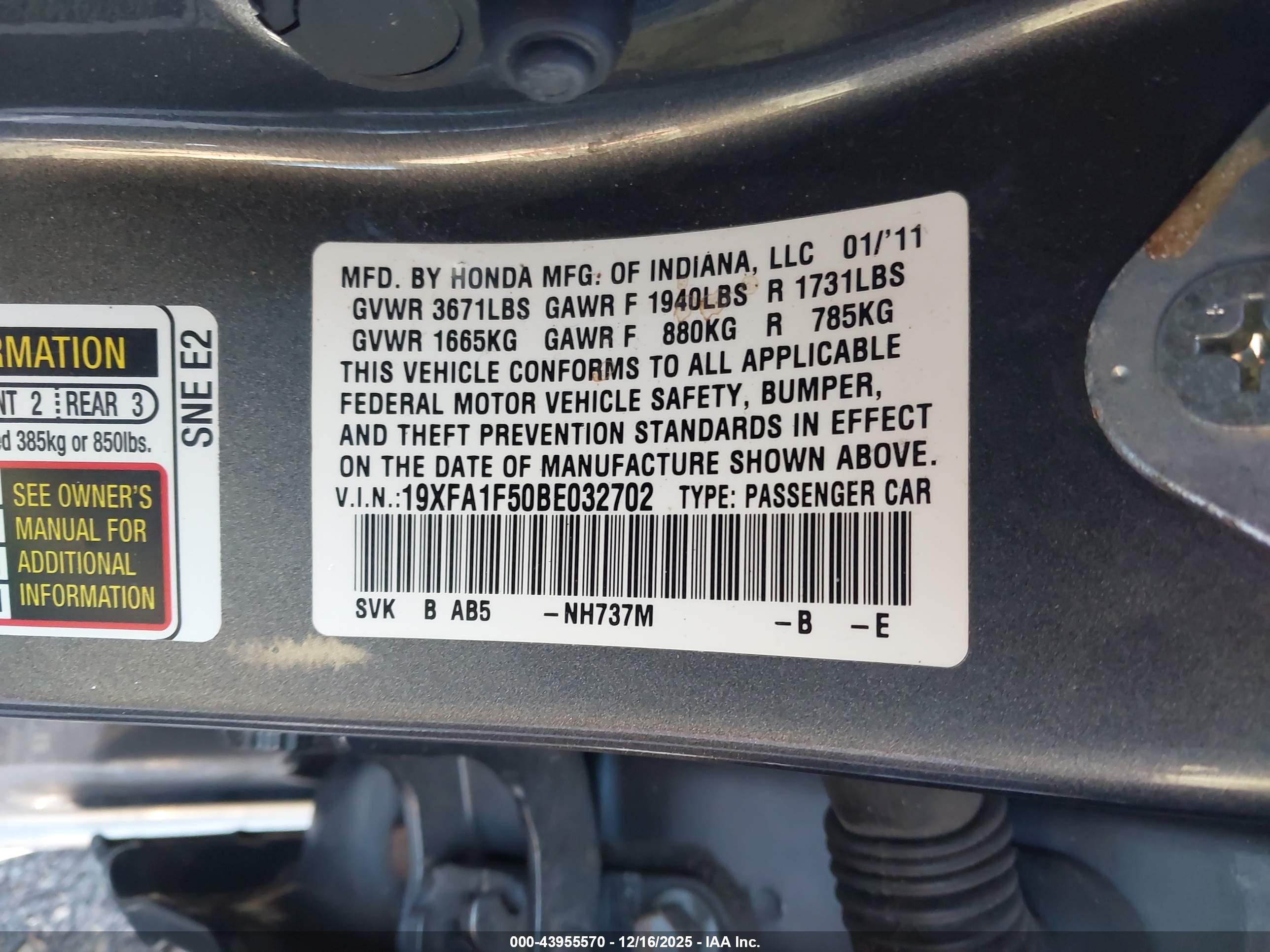 HONDA CIVIC image 9