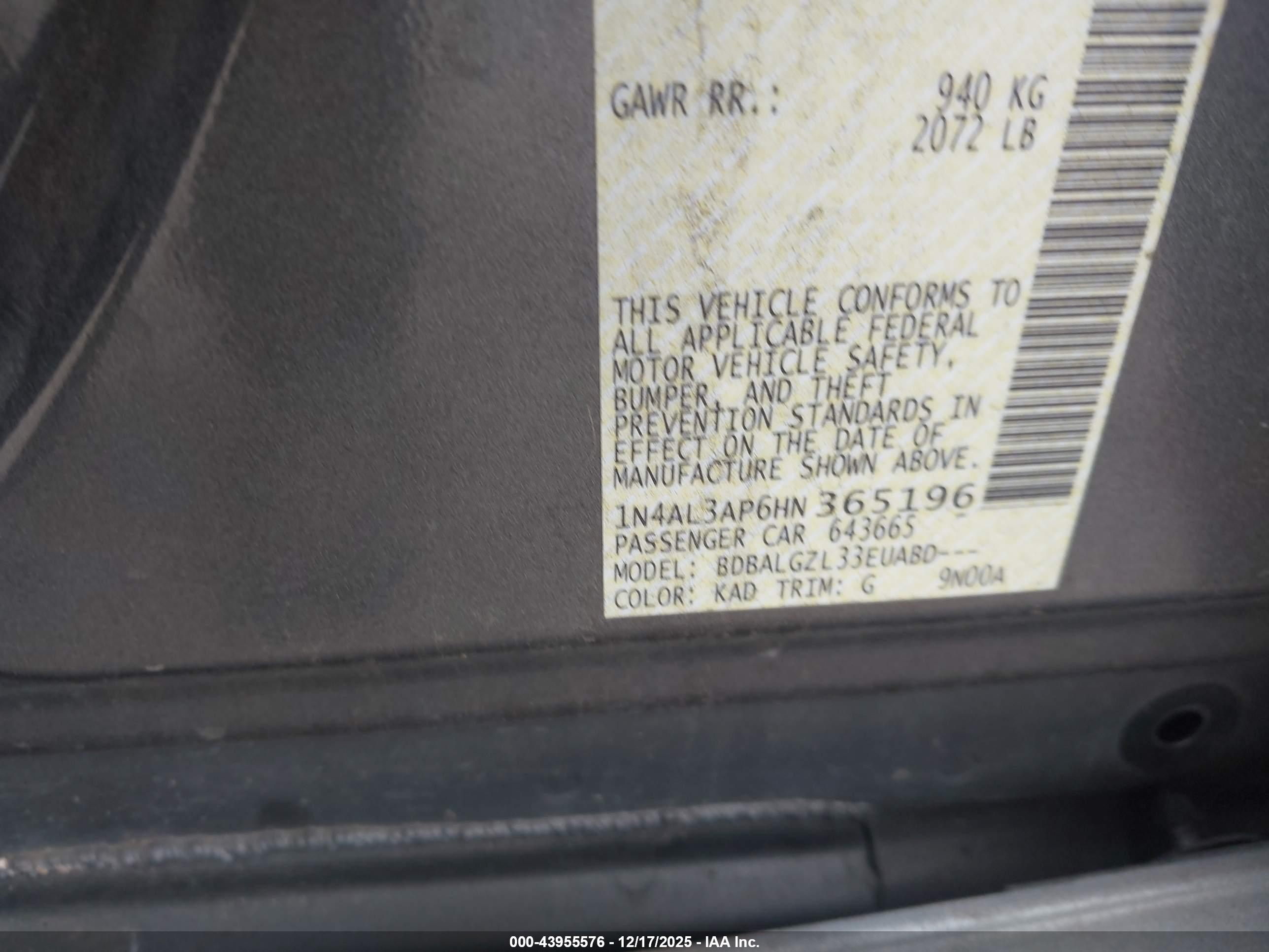 NISSAN ALTIMA image 9