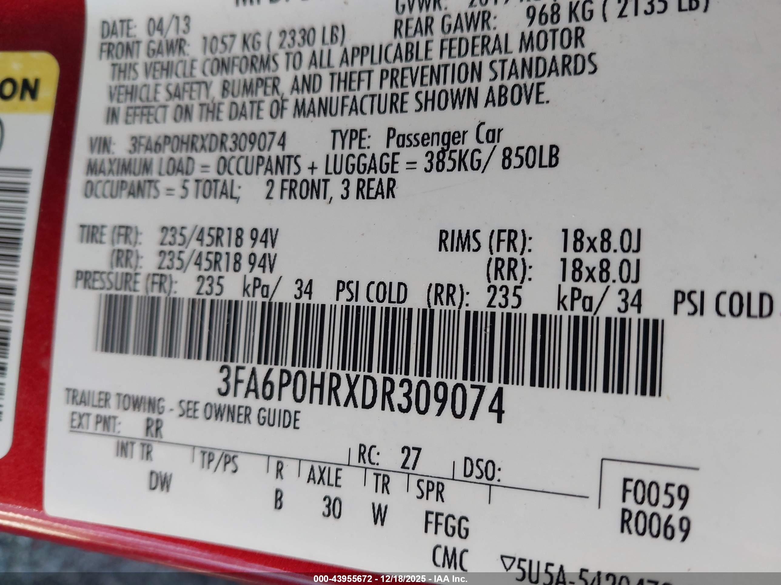 FORD FUSION image 9