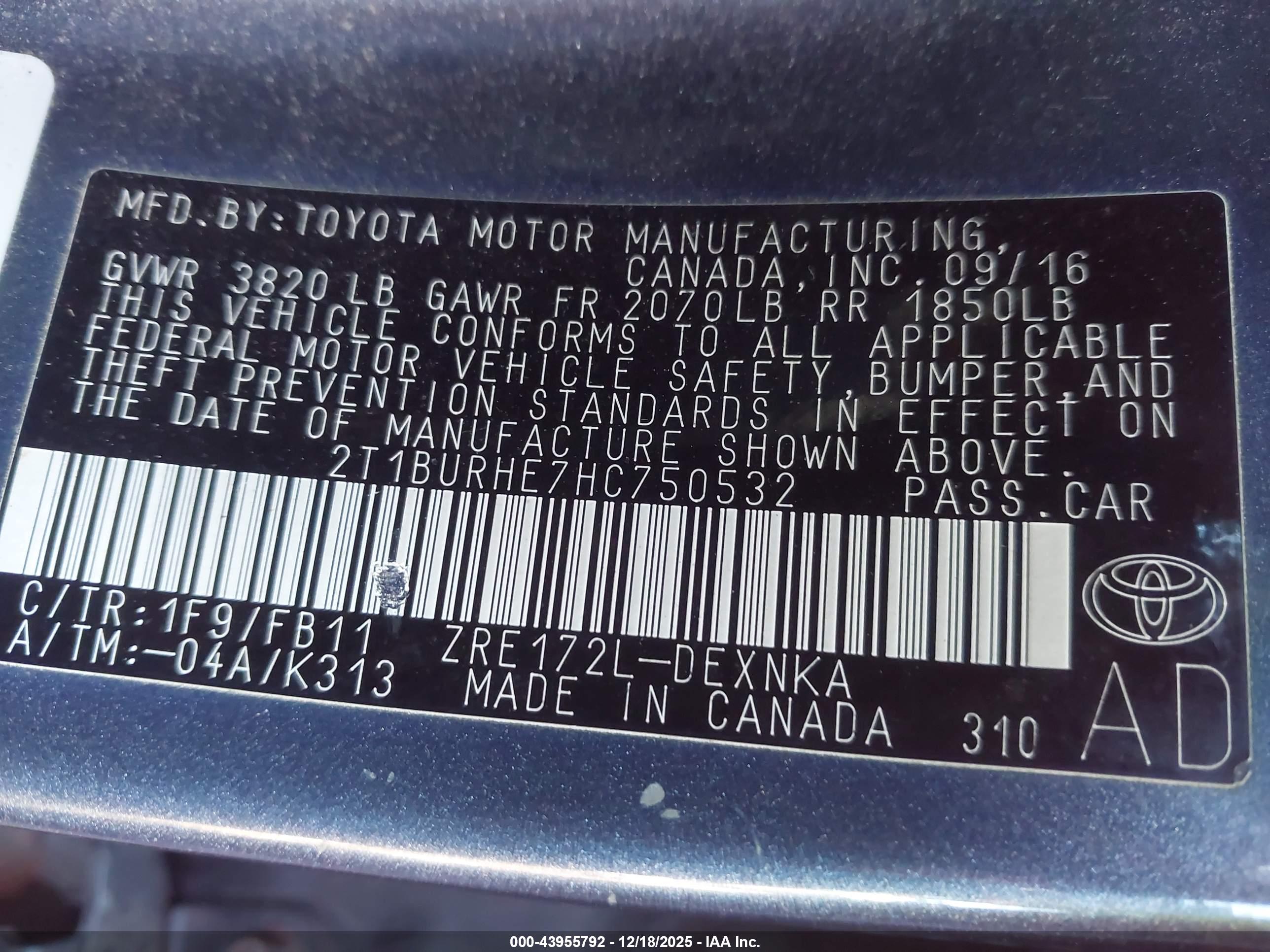 TOYOTA COROLLA image 9