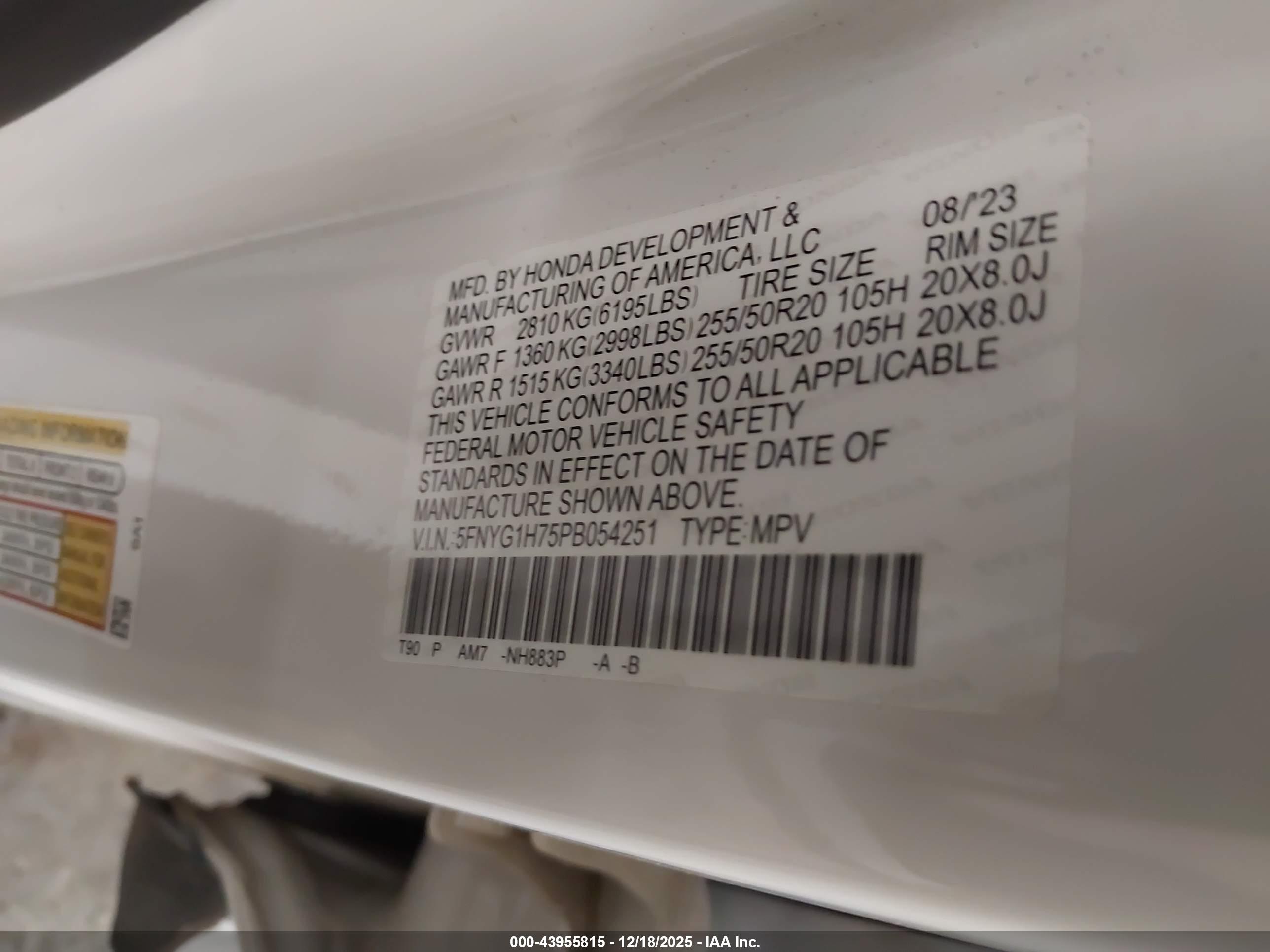HONDA PILOT image 9