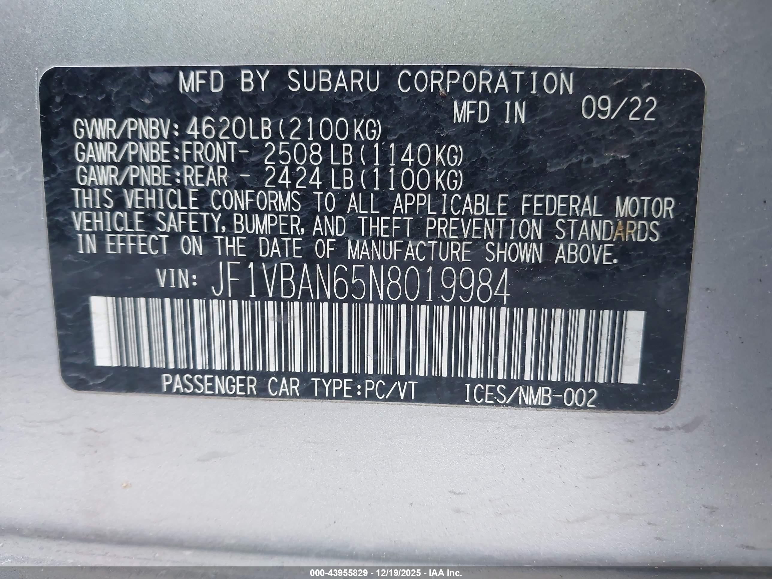 SUBARU WRX image 9