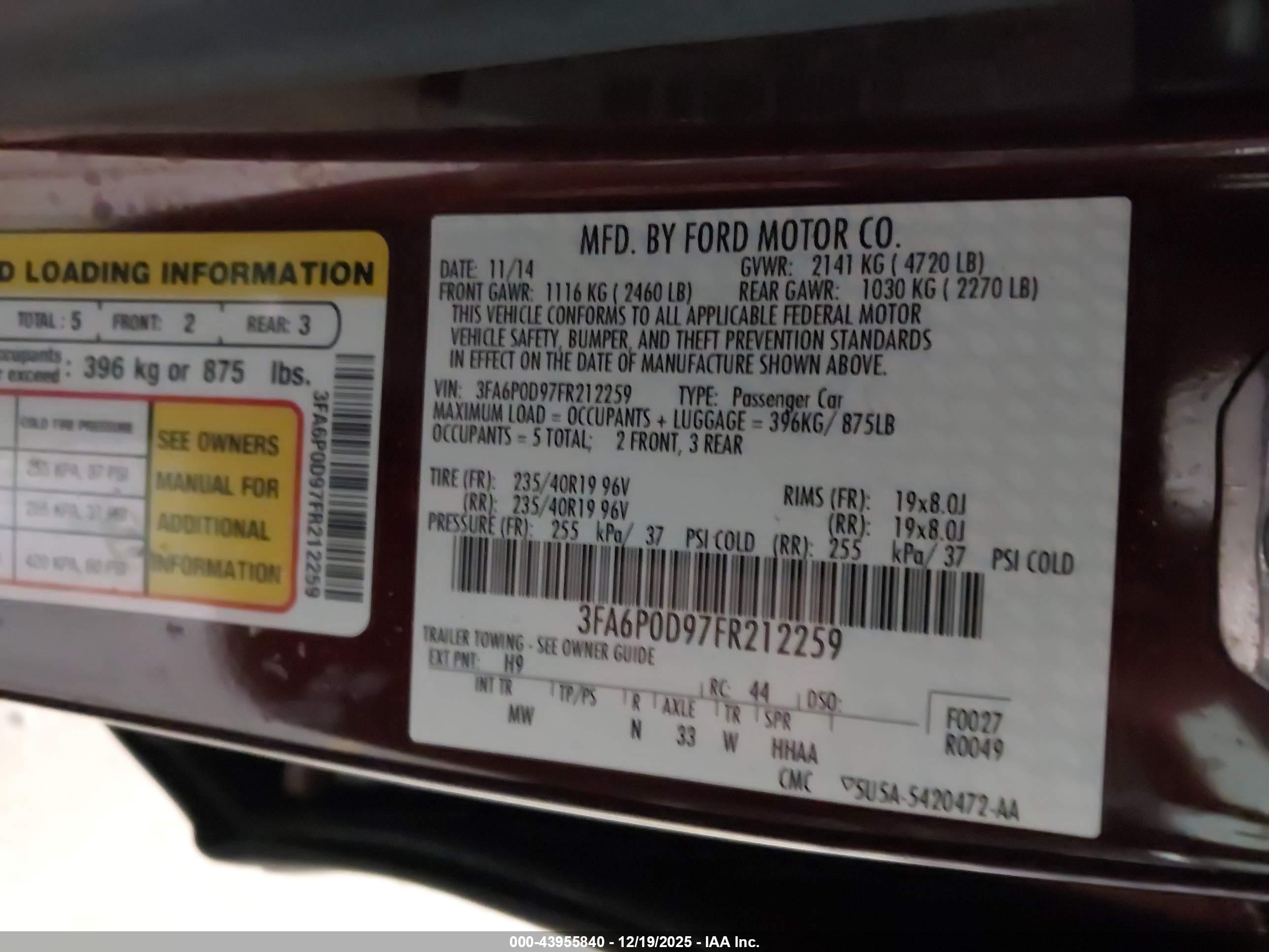 FORD FUSION image 9