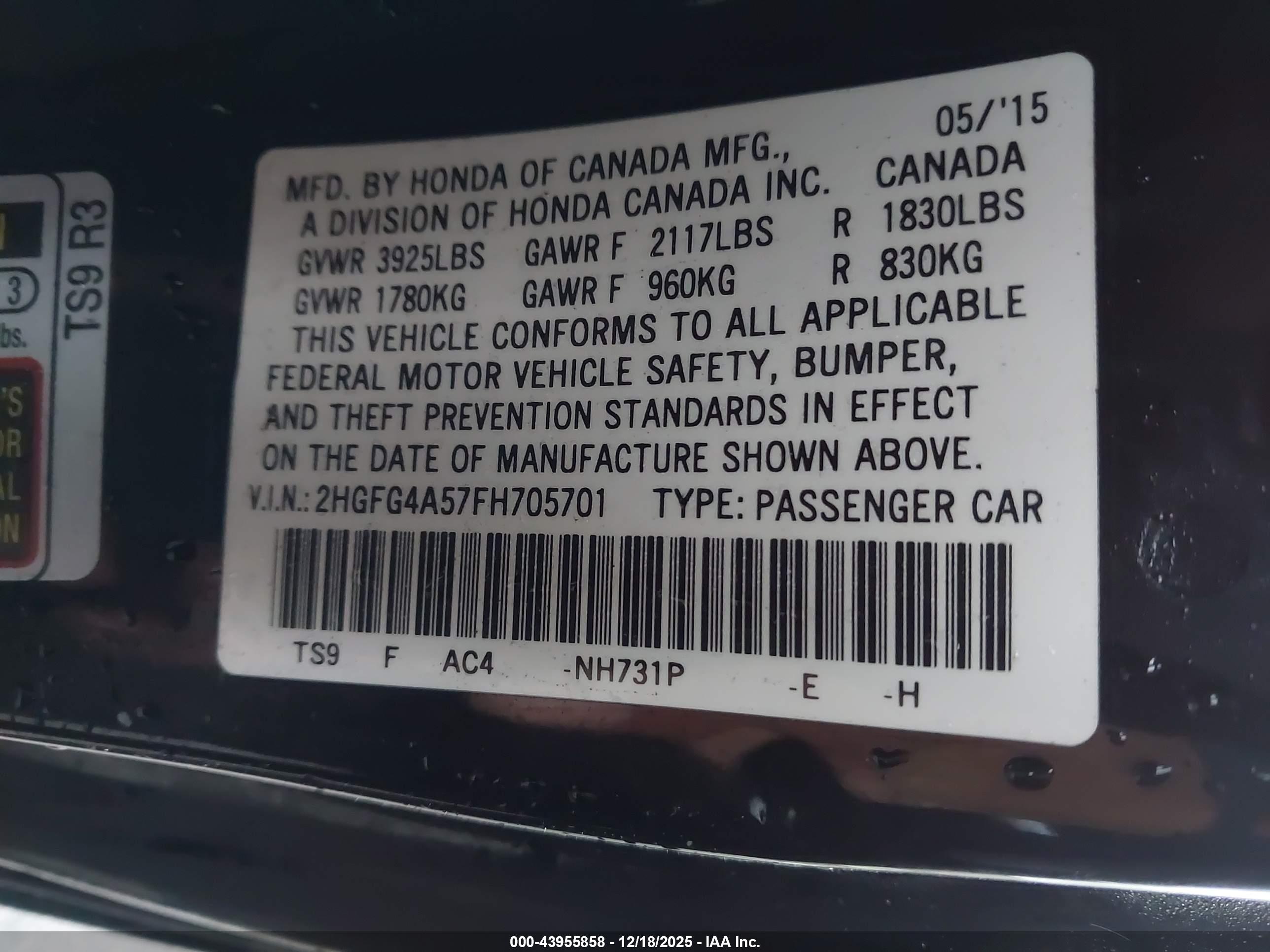 HONDA CIVIC image 9