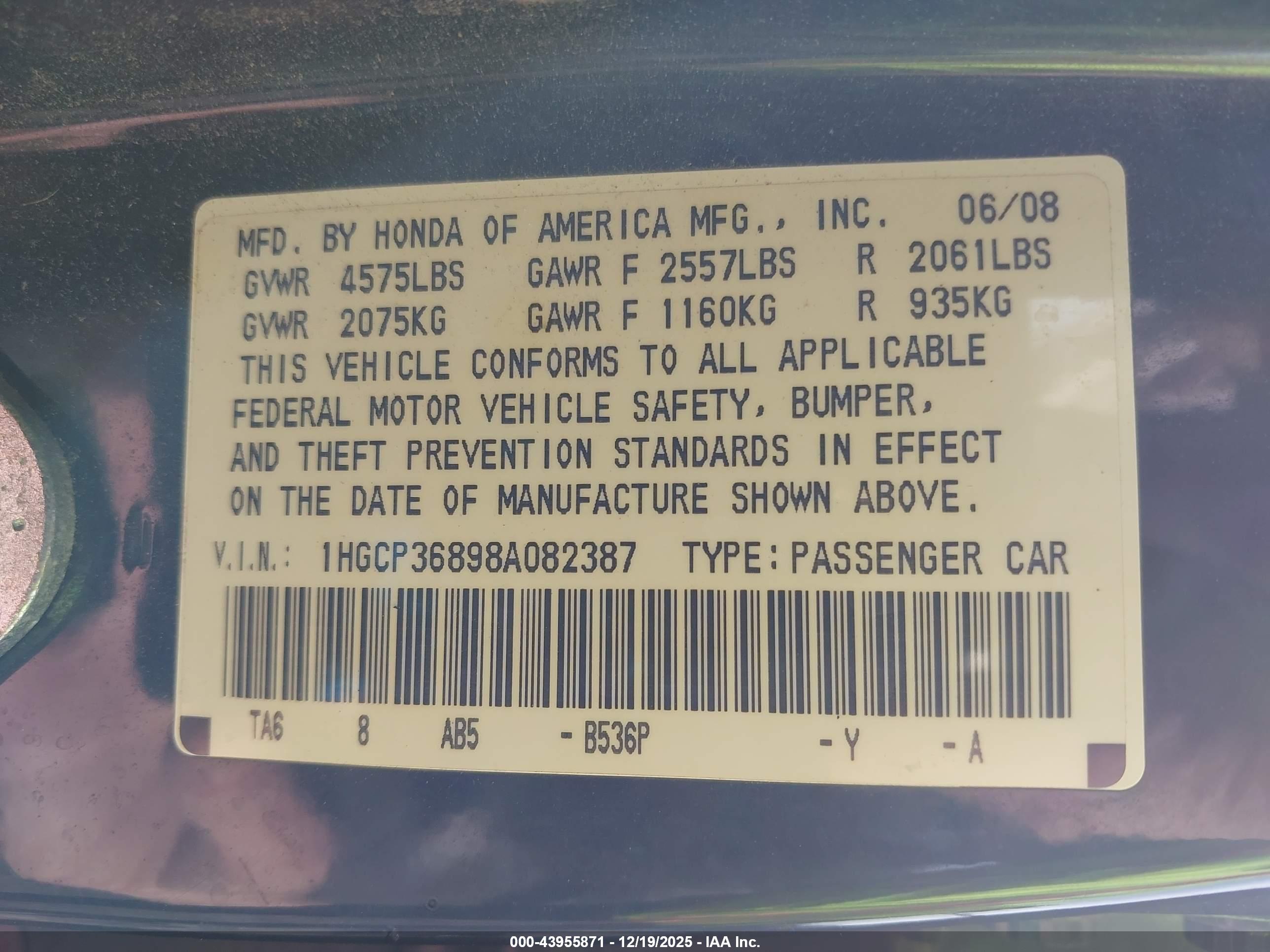 HONDA ACCORD image 9