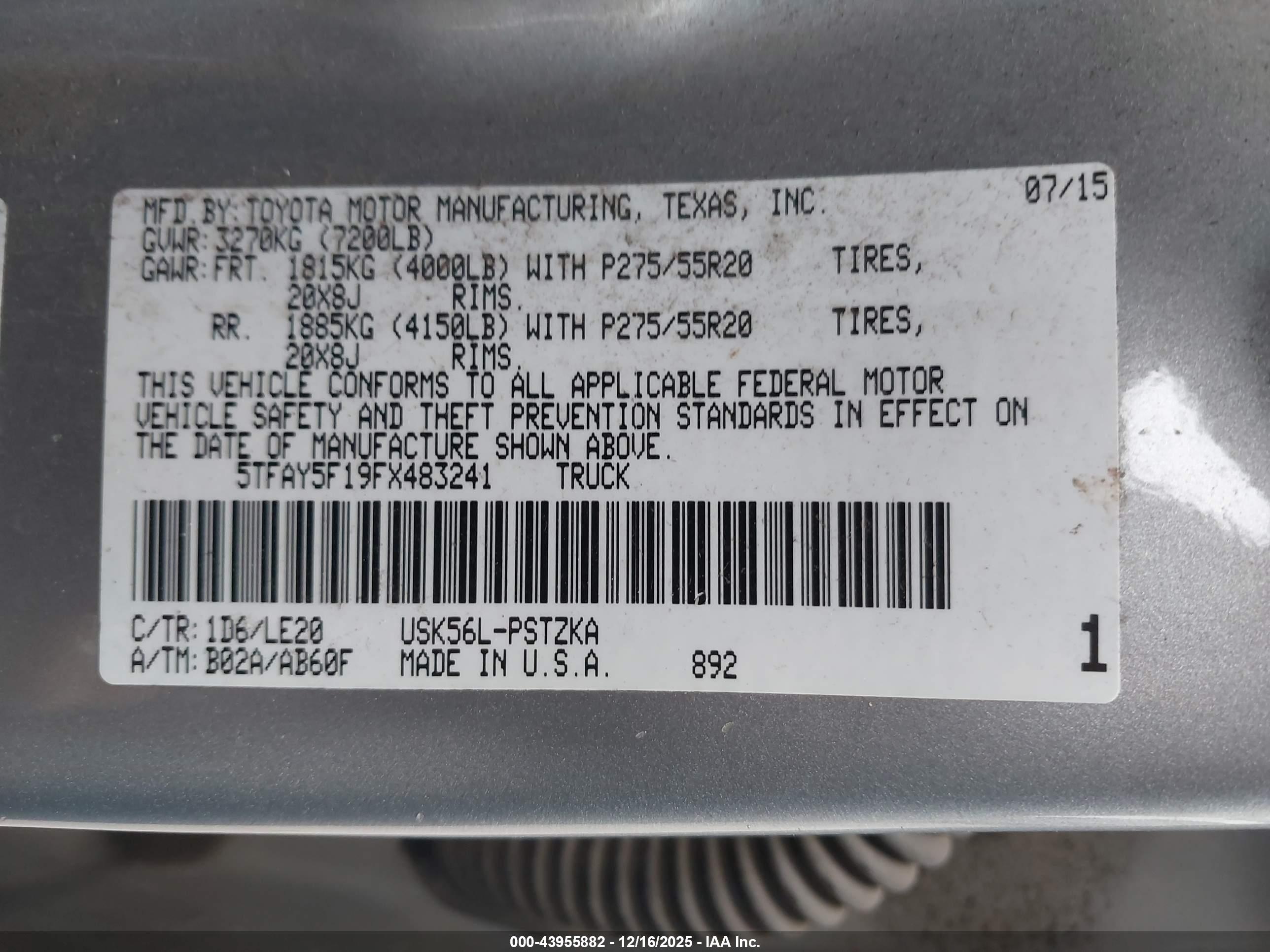 TOYOTA TUNDRA image 9