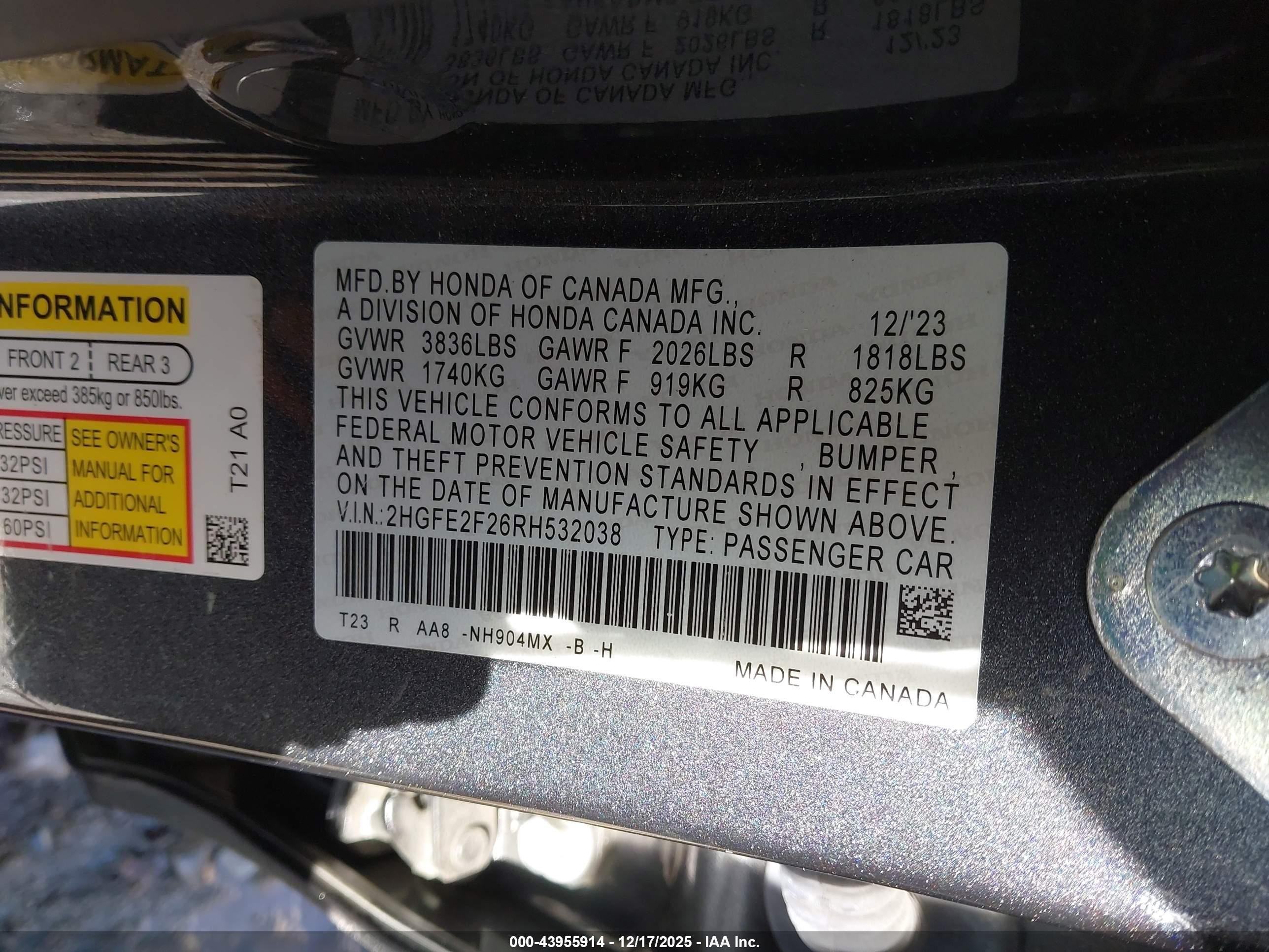 HONDA CIVIC image 9