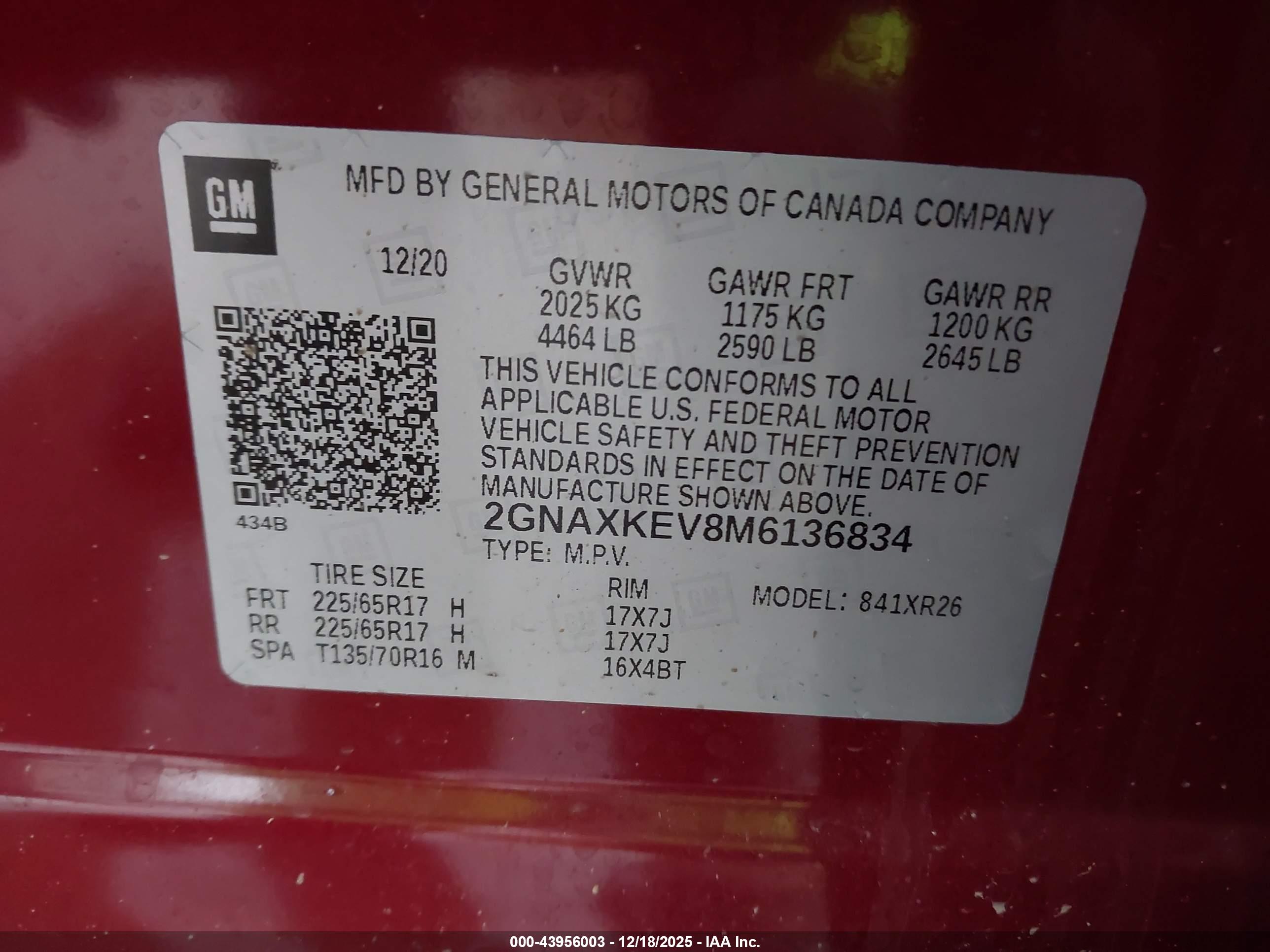 CHEVROLET EQUINOX image 9