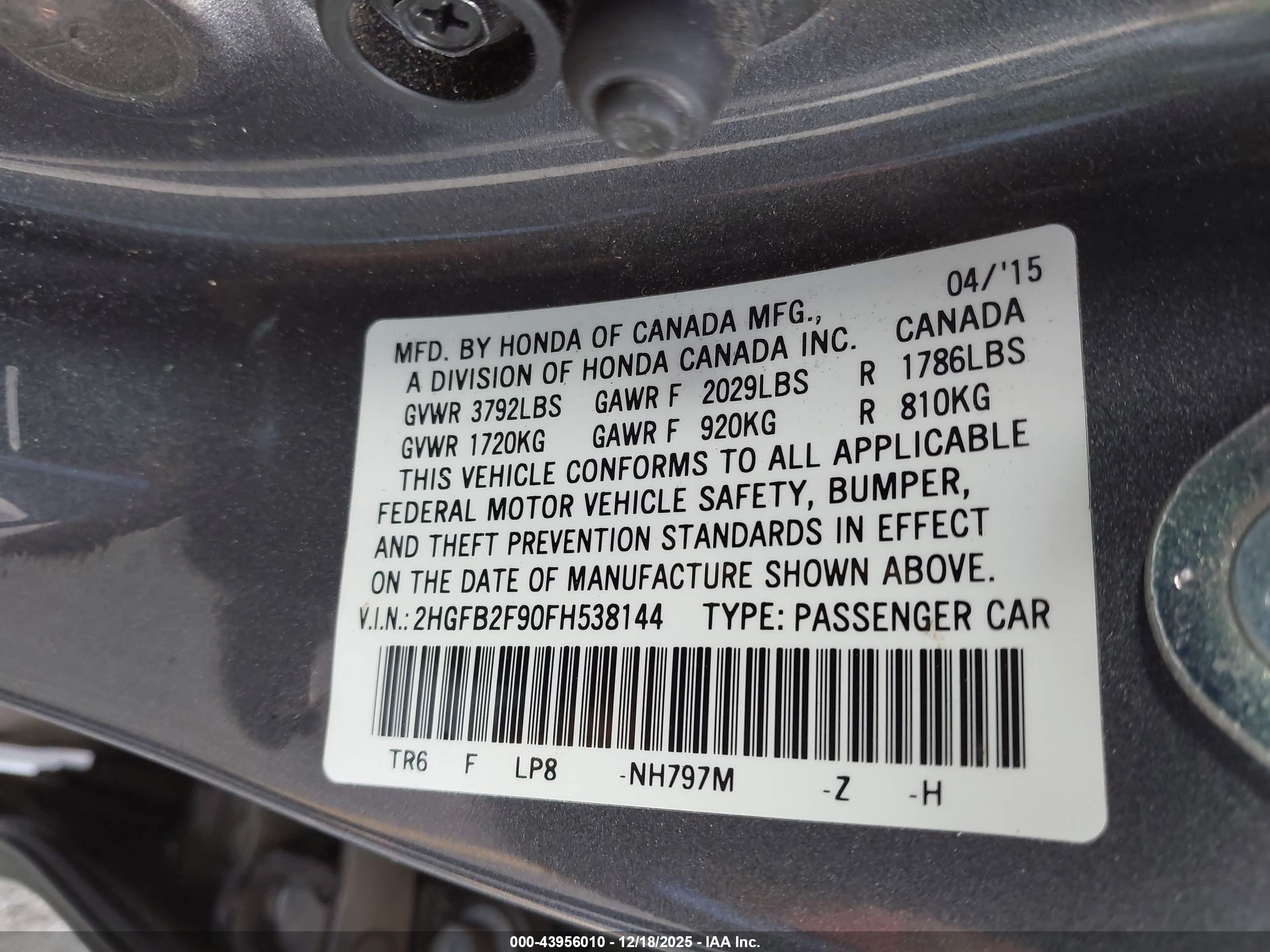 HONDA CIVIC image 9