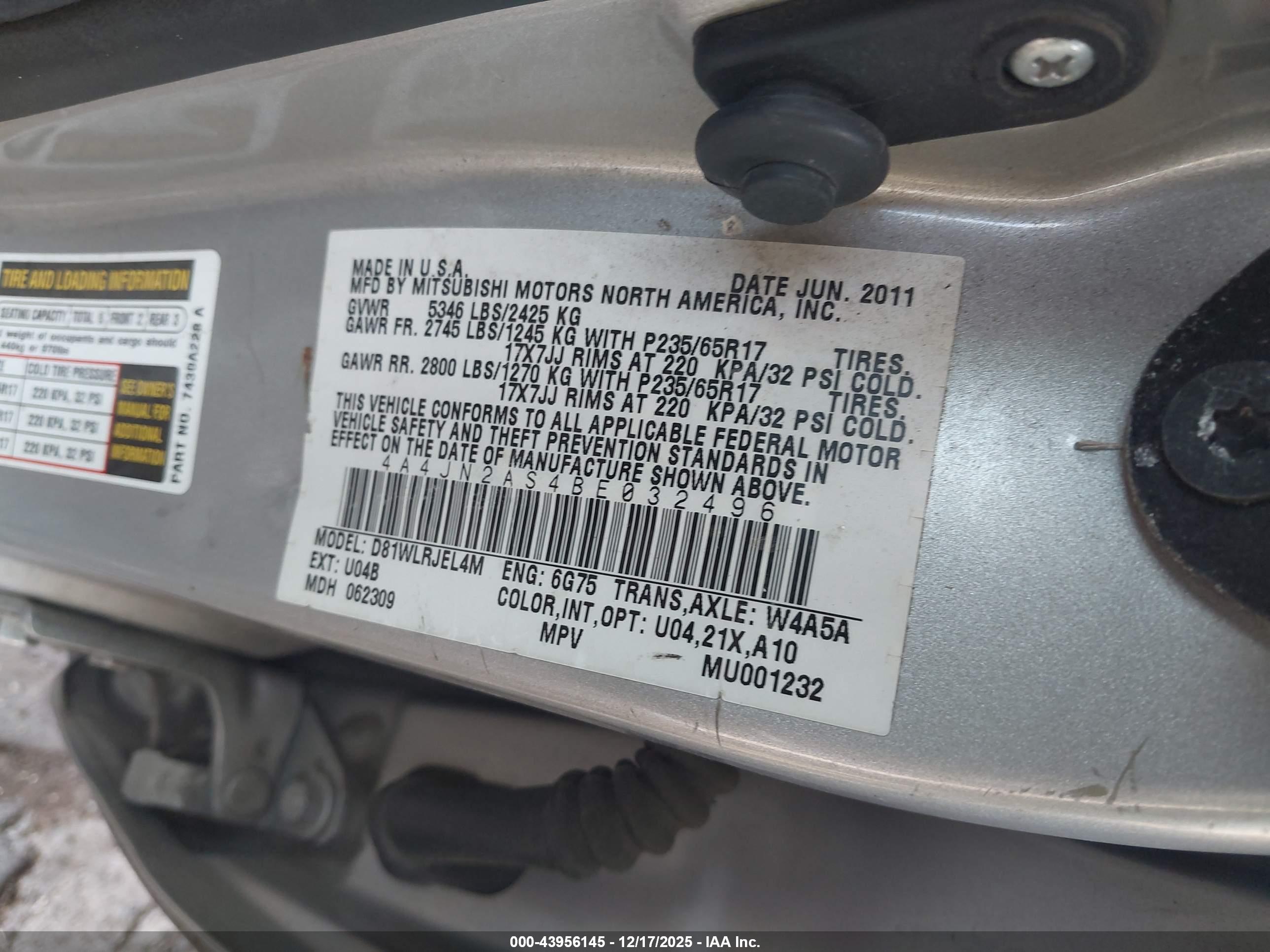 MITSUBISHI ENDEAVOR image 9