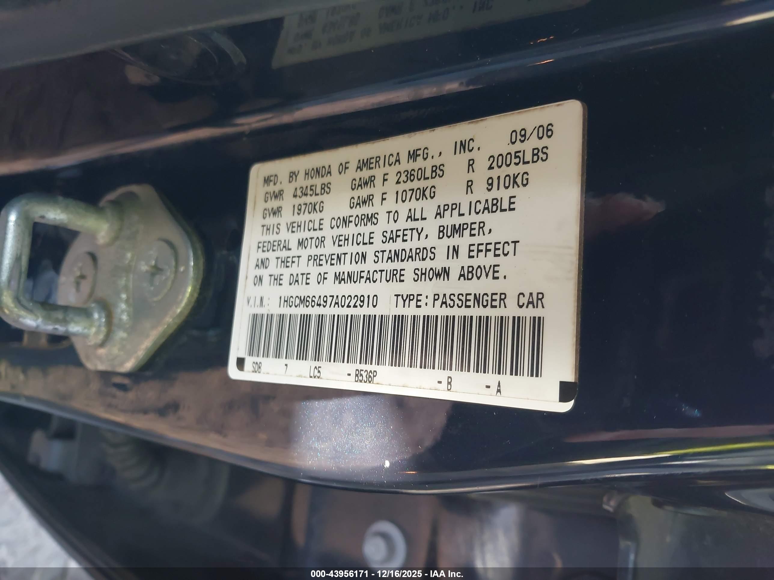 HONDA ACCORD image 9