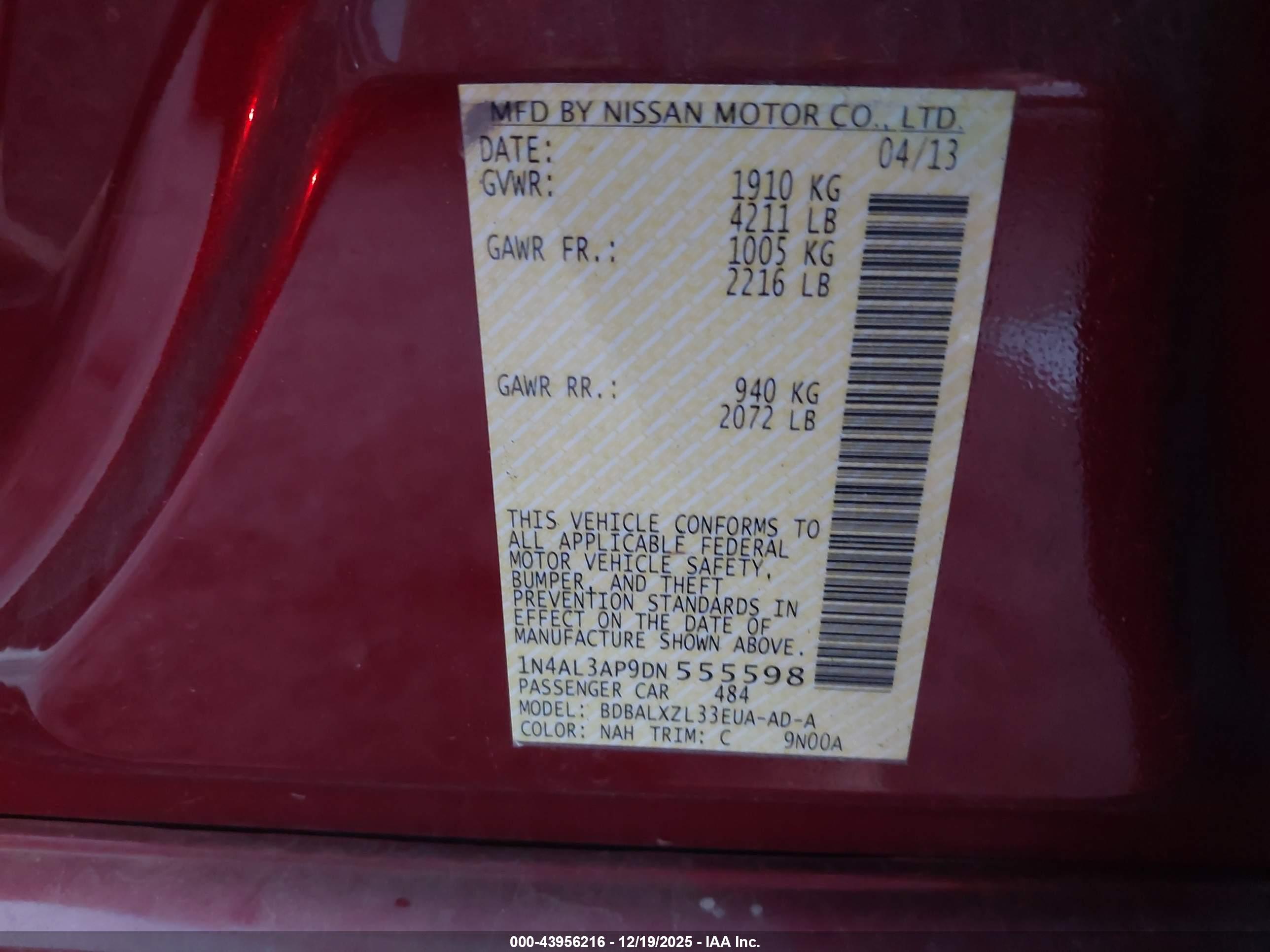 NISSAN ALTIMA image 9