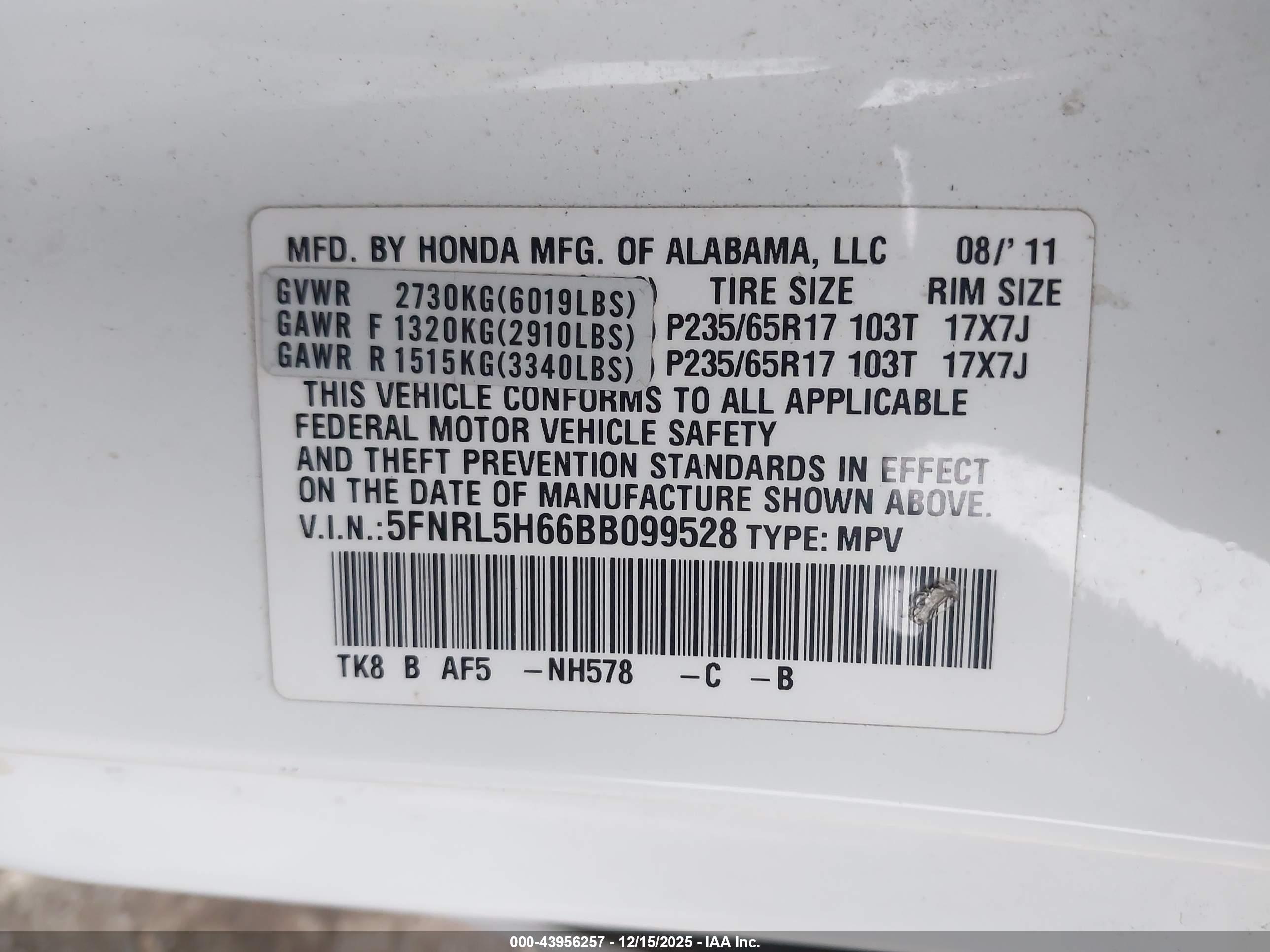 HONDA ODYSSEY image 9