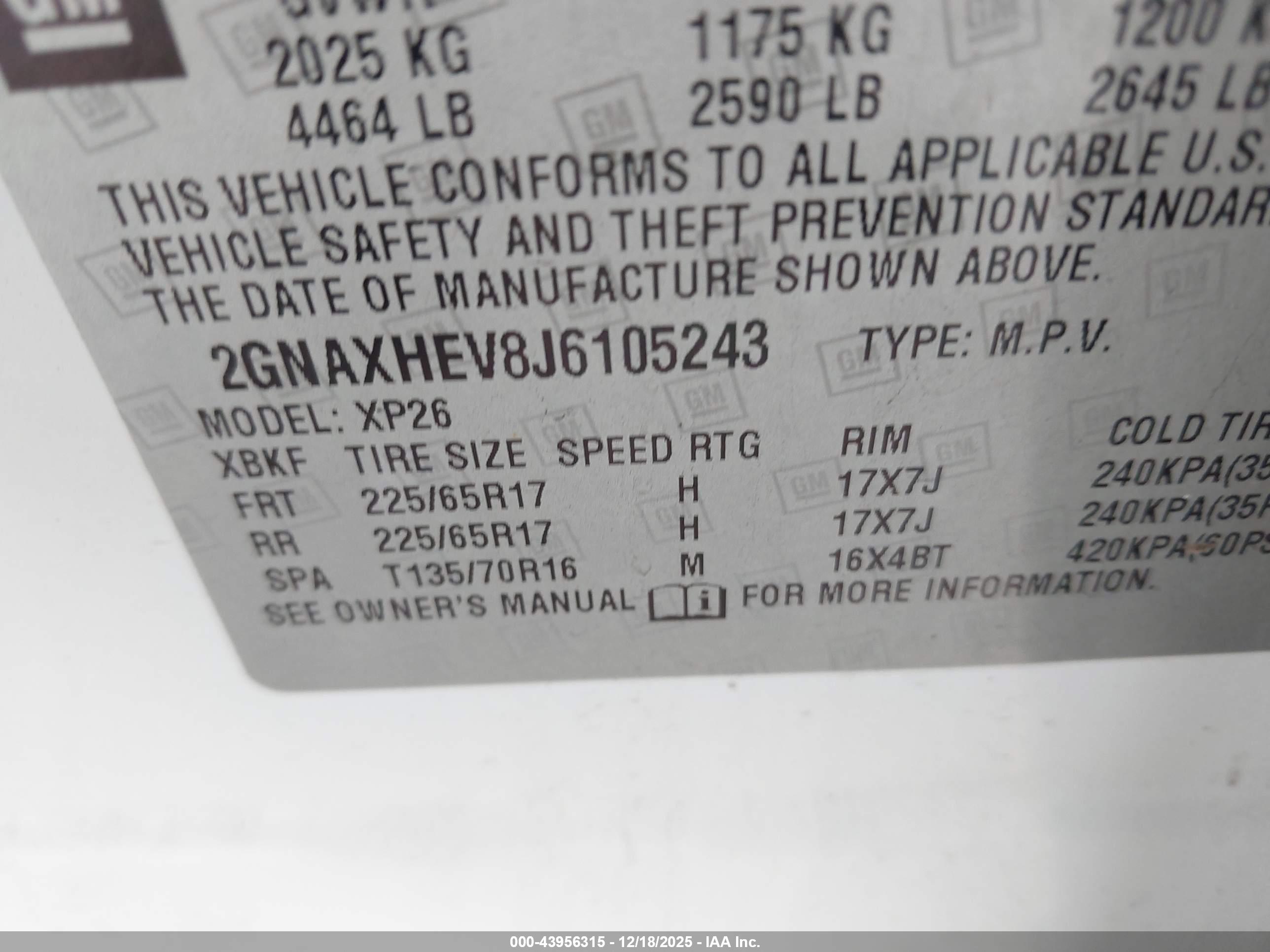 CHEVROLET EQUINOX image 9