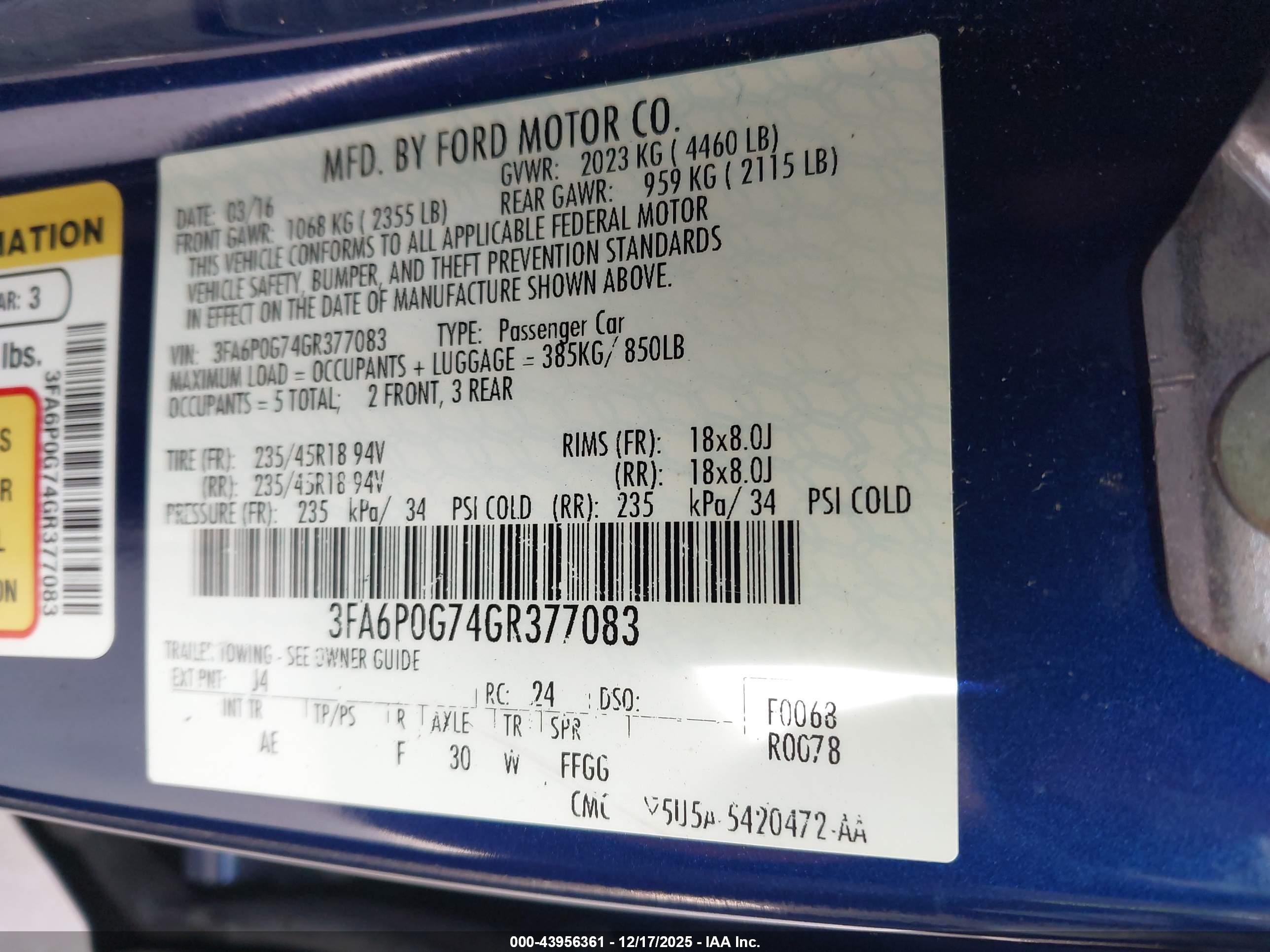 FORD FUSION image 9
