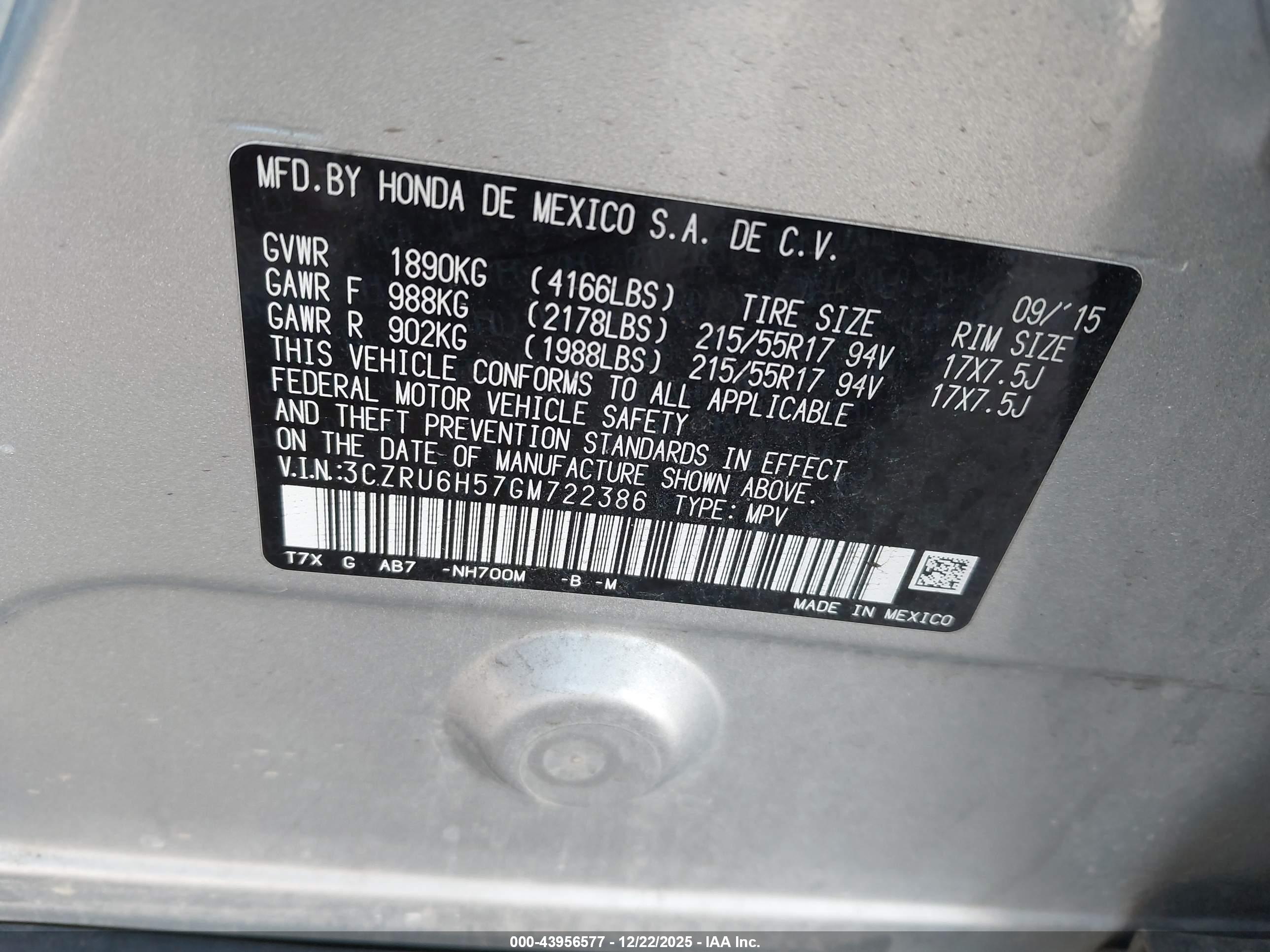HONDA HR-V image 9