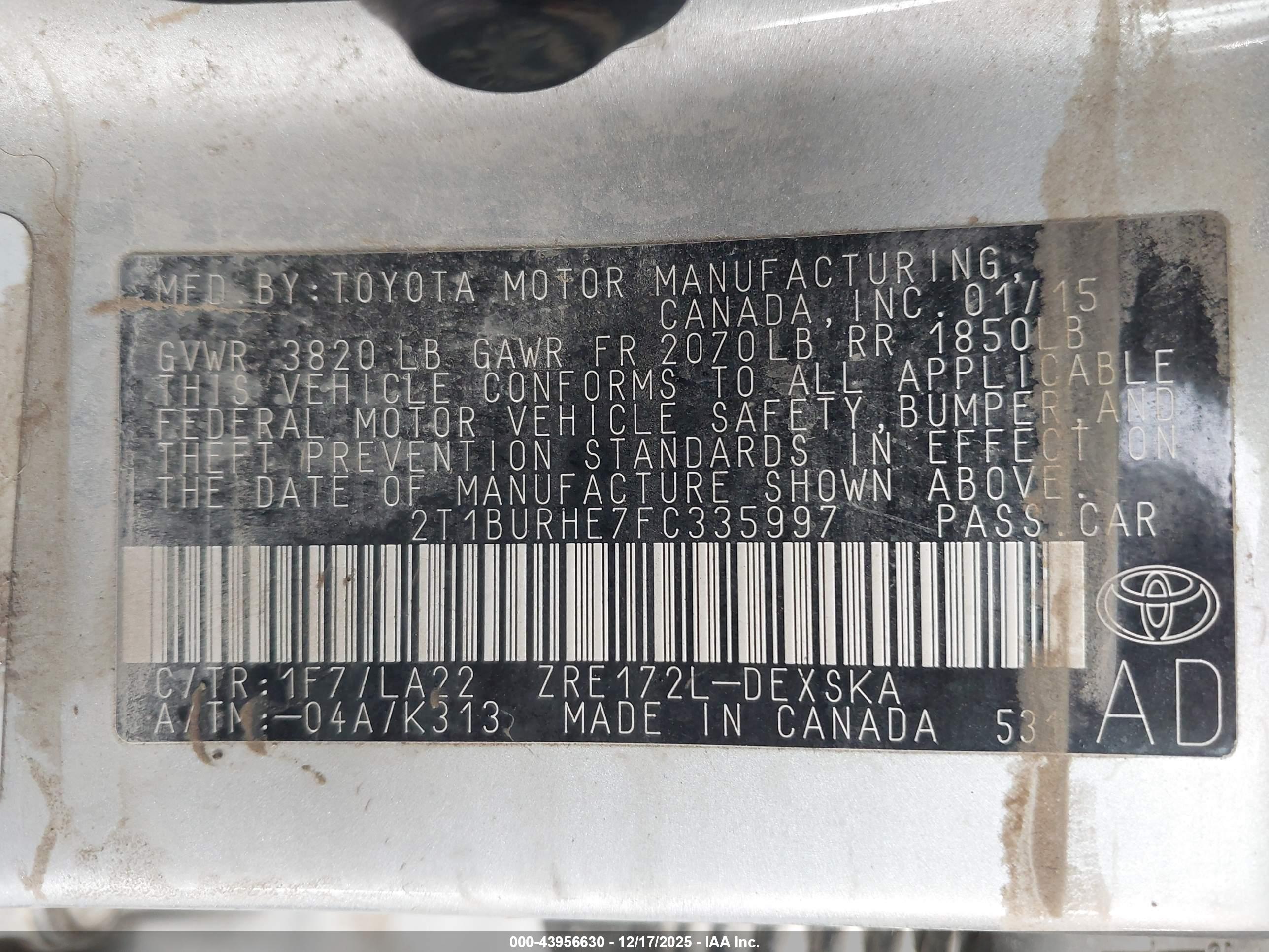 TOYOTA COROLLA image 9