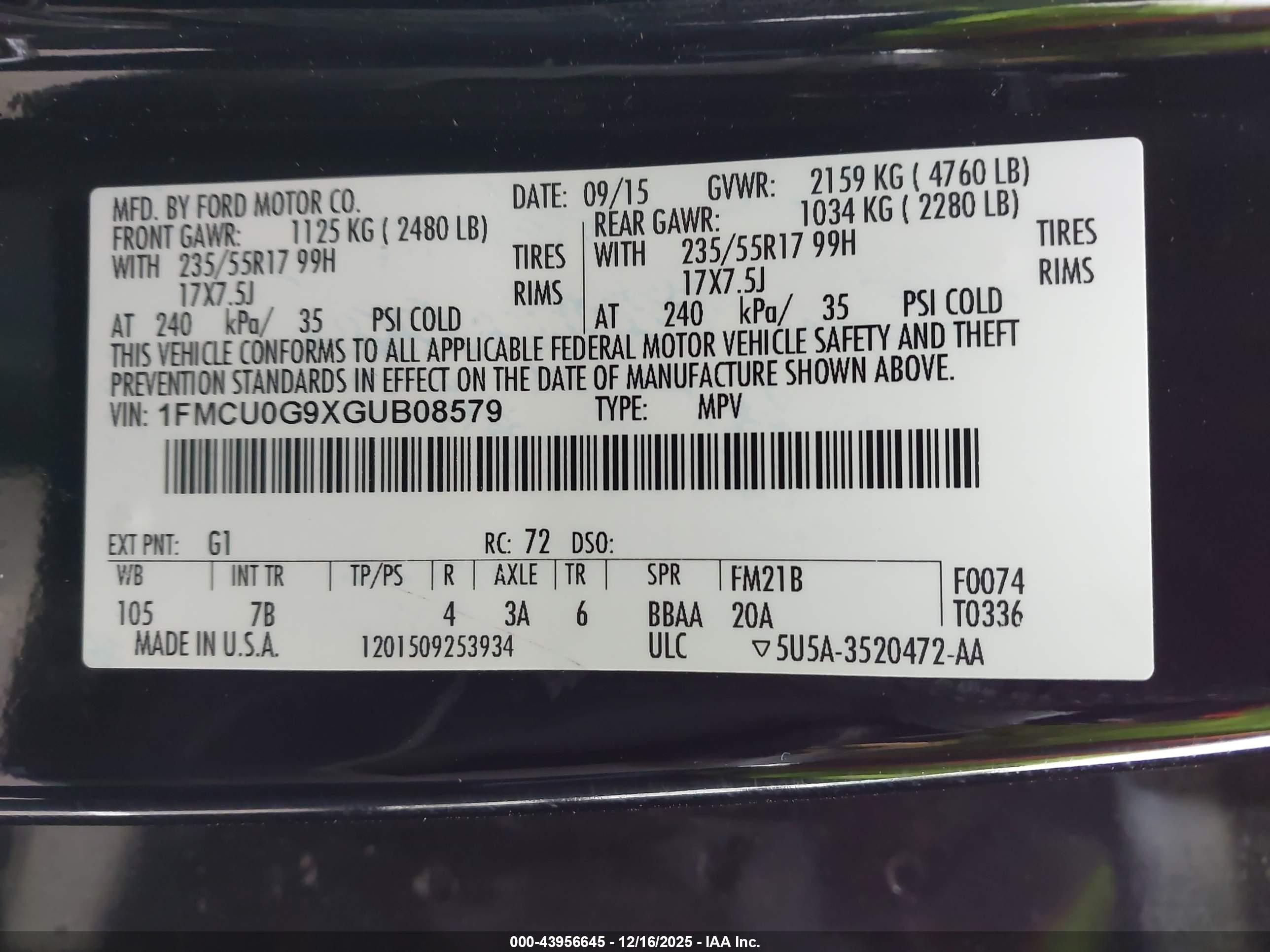 FORD ESCAPE image 9