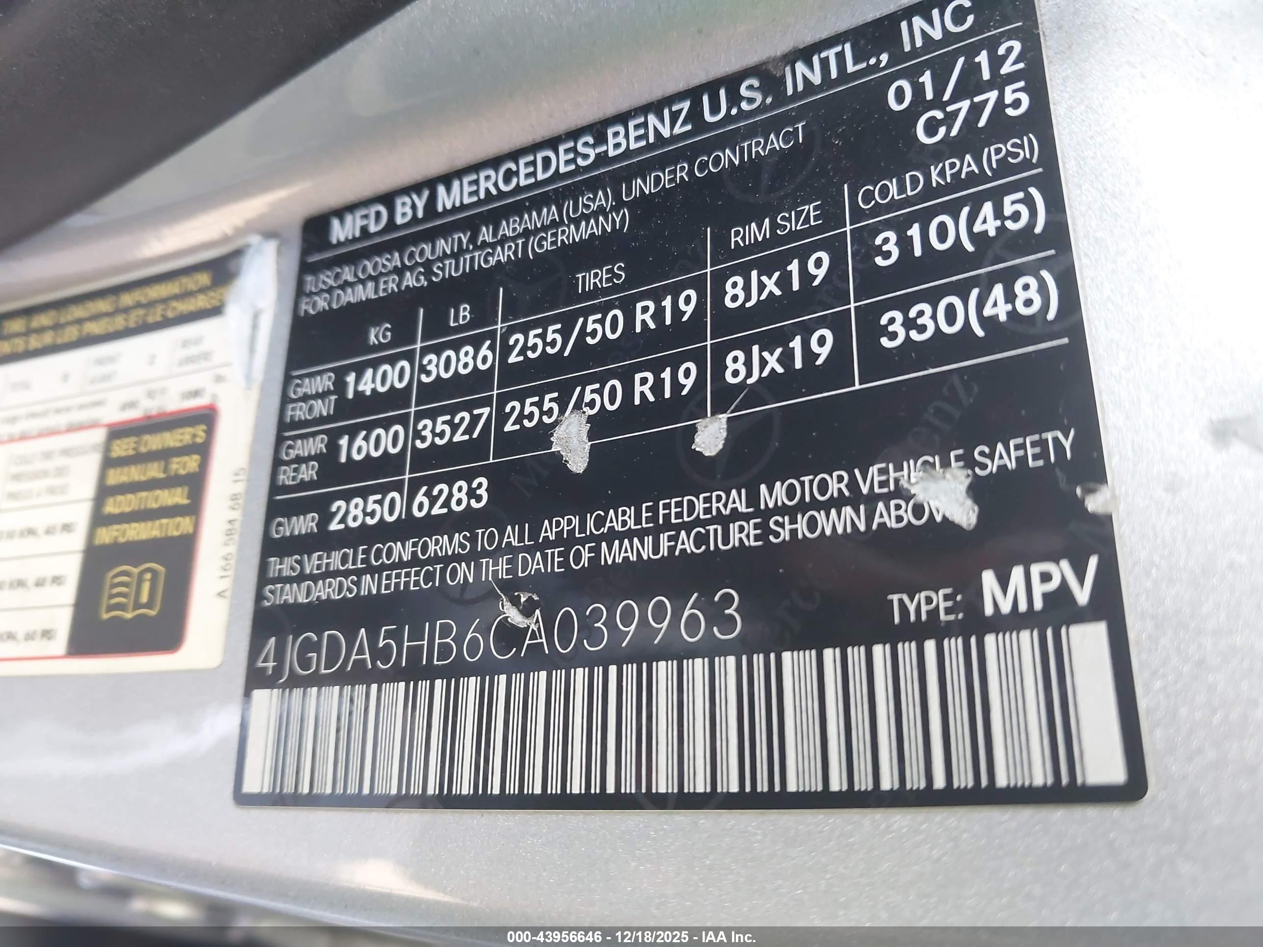 MERCEDES-BENZ ML image 9