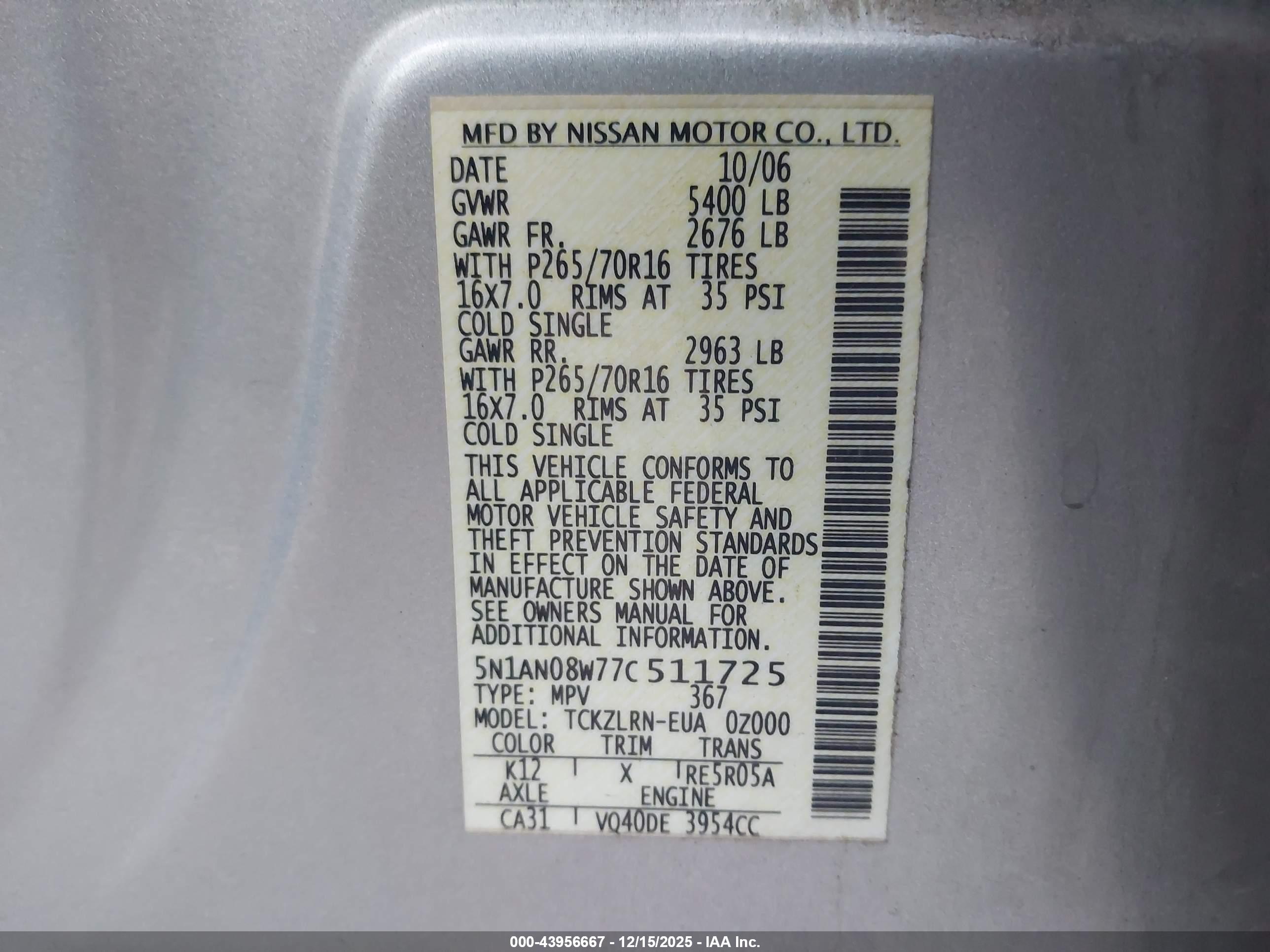 NISSAN XTERRA image 9