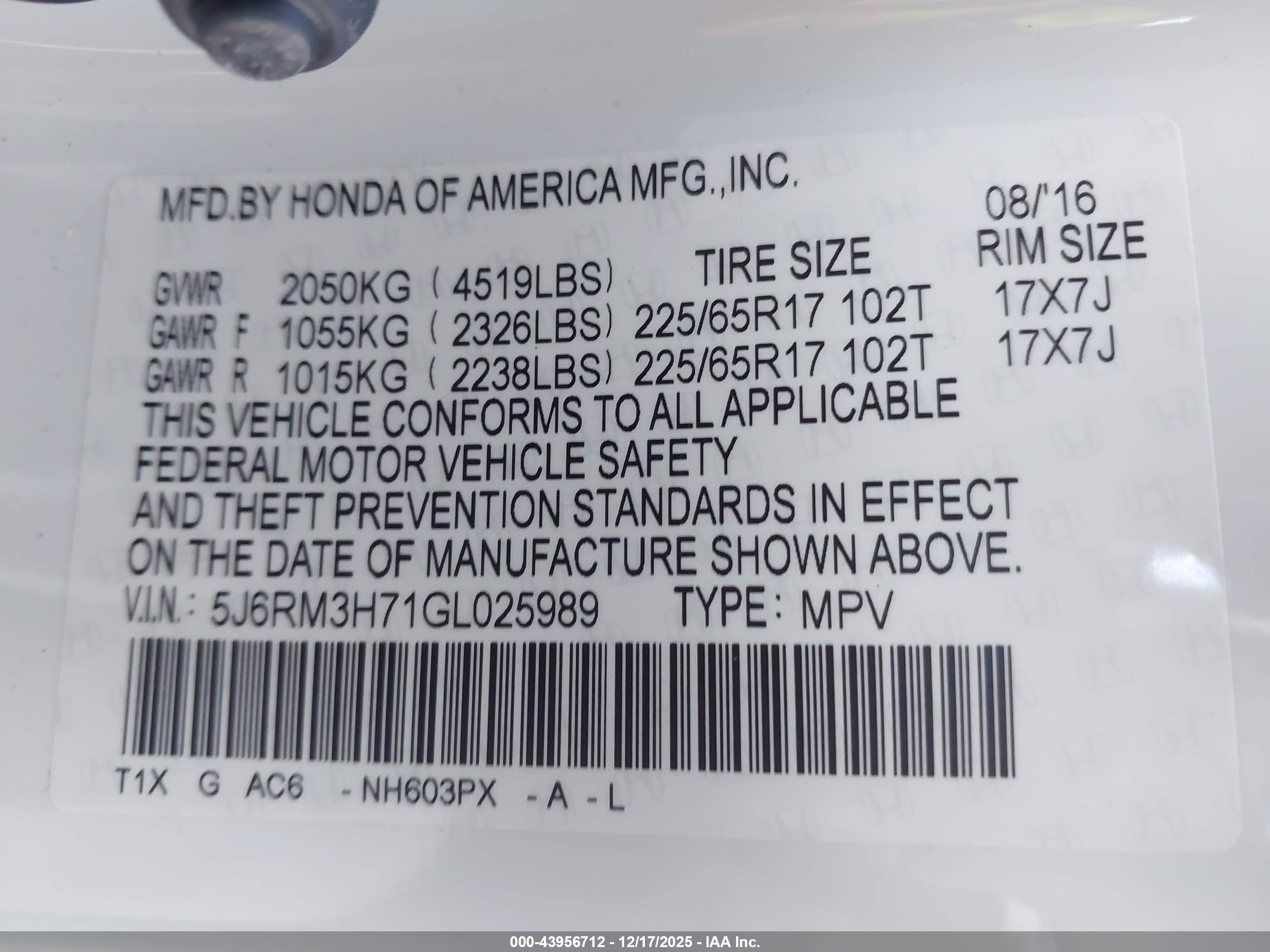 HONDA CR-V image 9