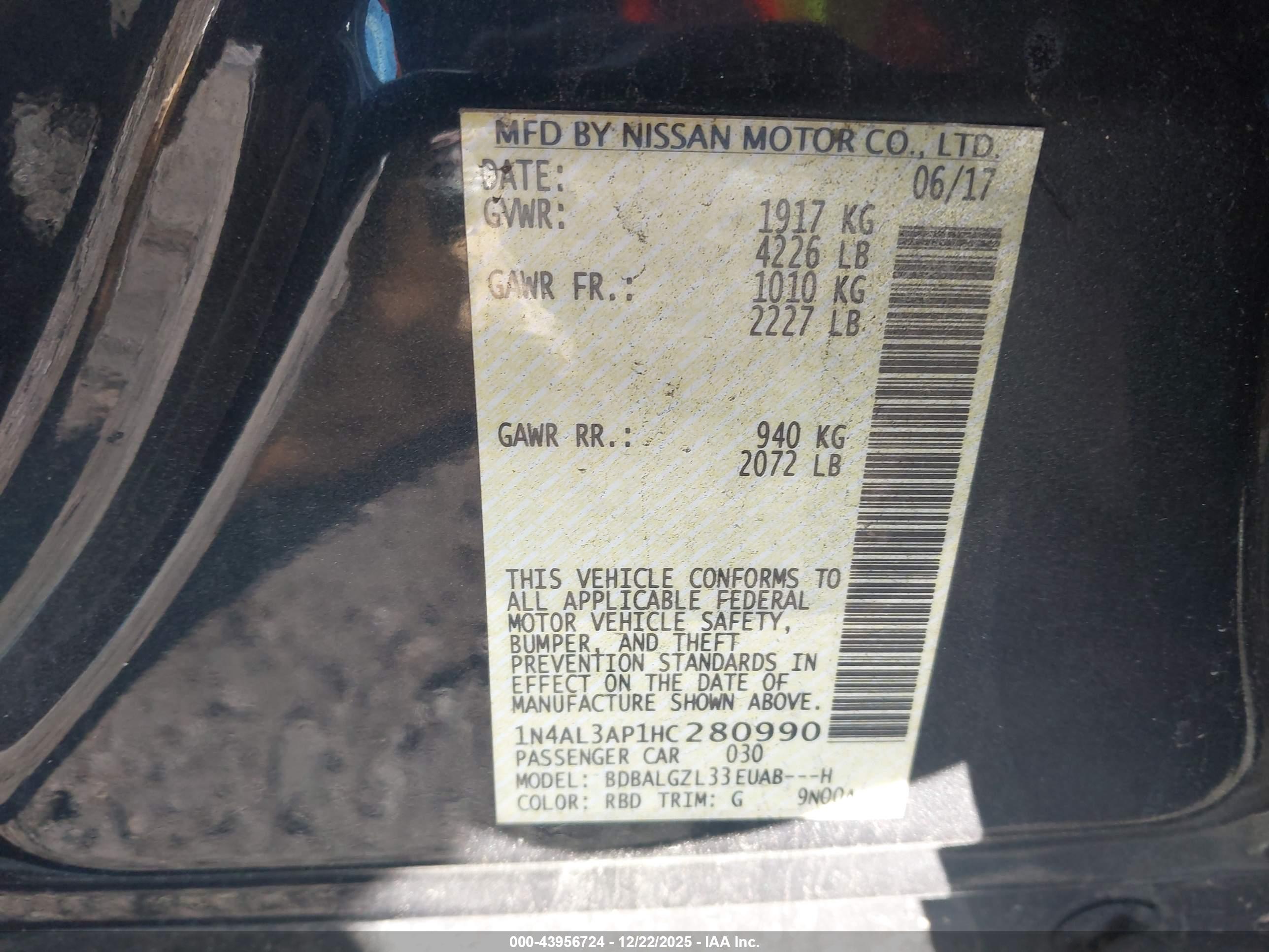 NISSAN ALTIMA image 9