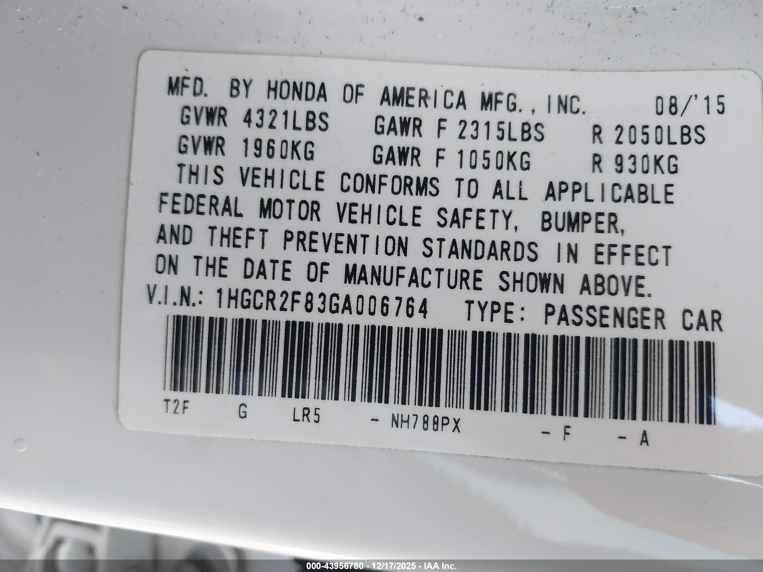 HONDA ACCORD image 9
