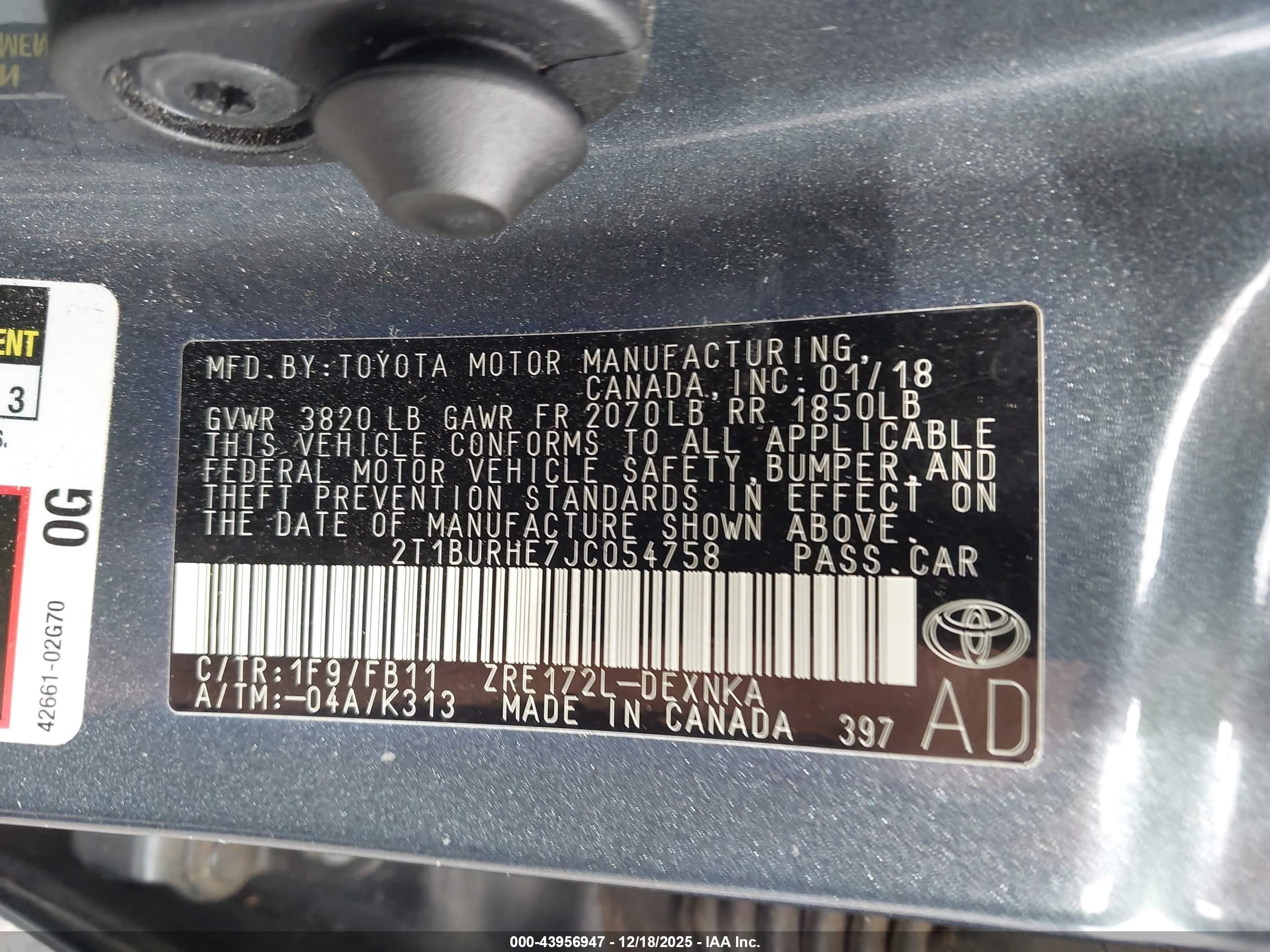 TOYOTA COROLLA image 9
