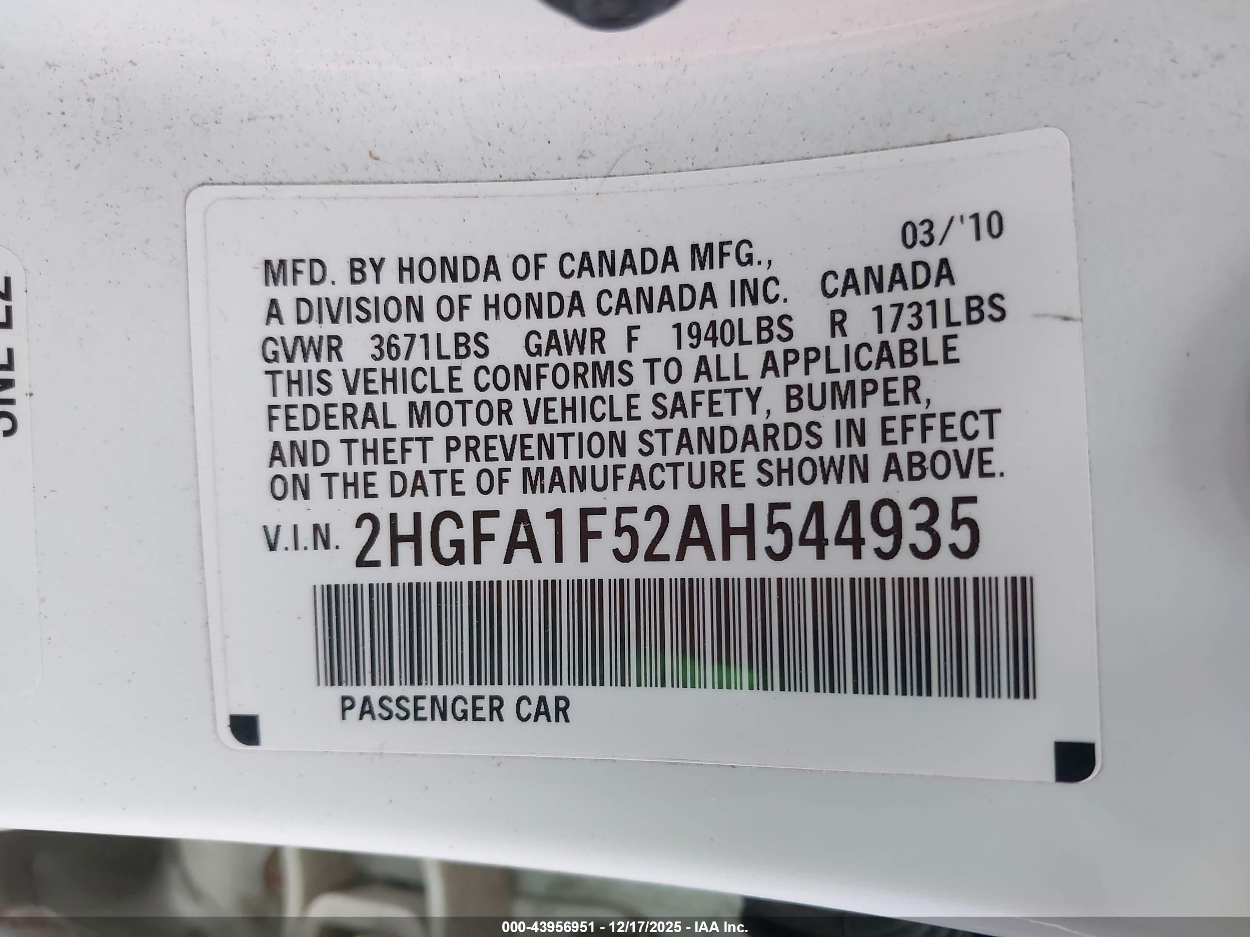 HONDA CIVIC image 9