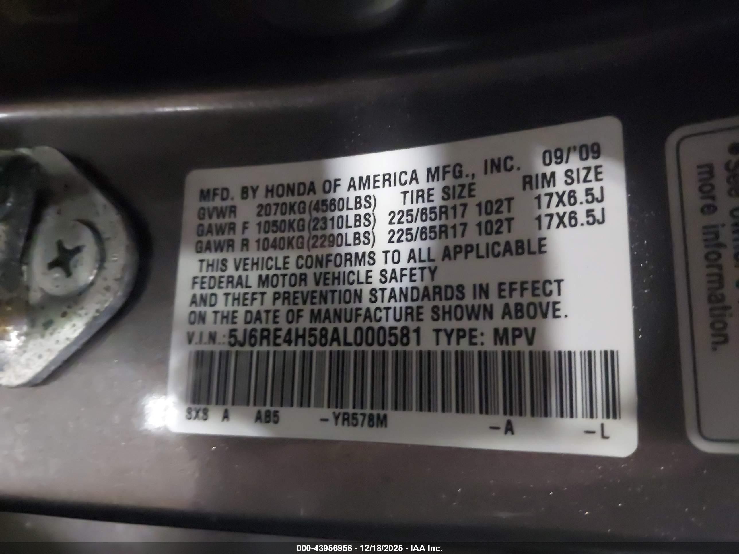 HONDA CR-V image 9