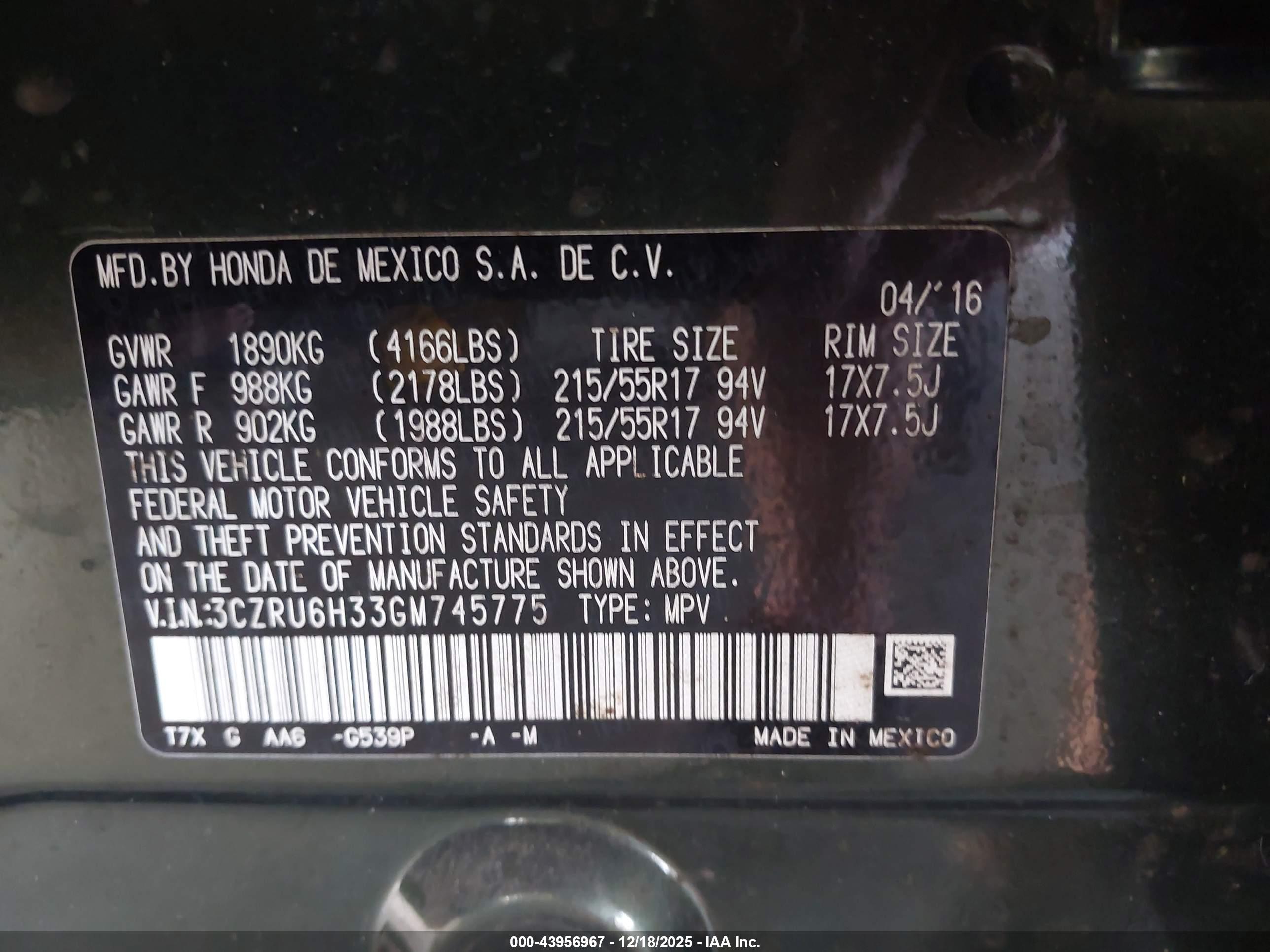 HONDA HR-V image 9
