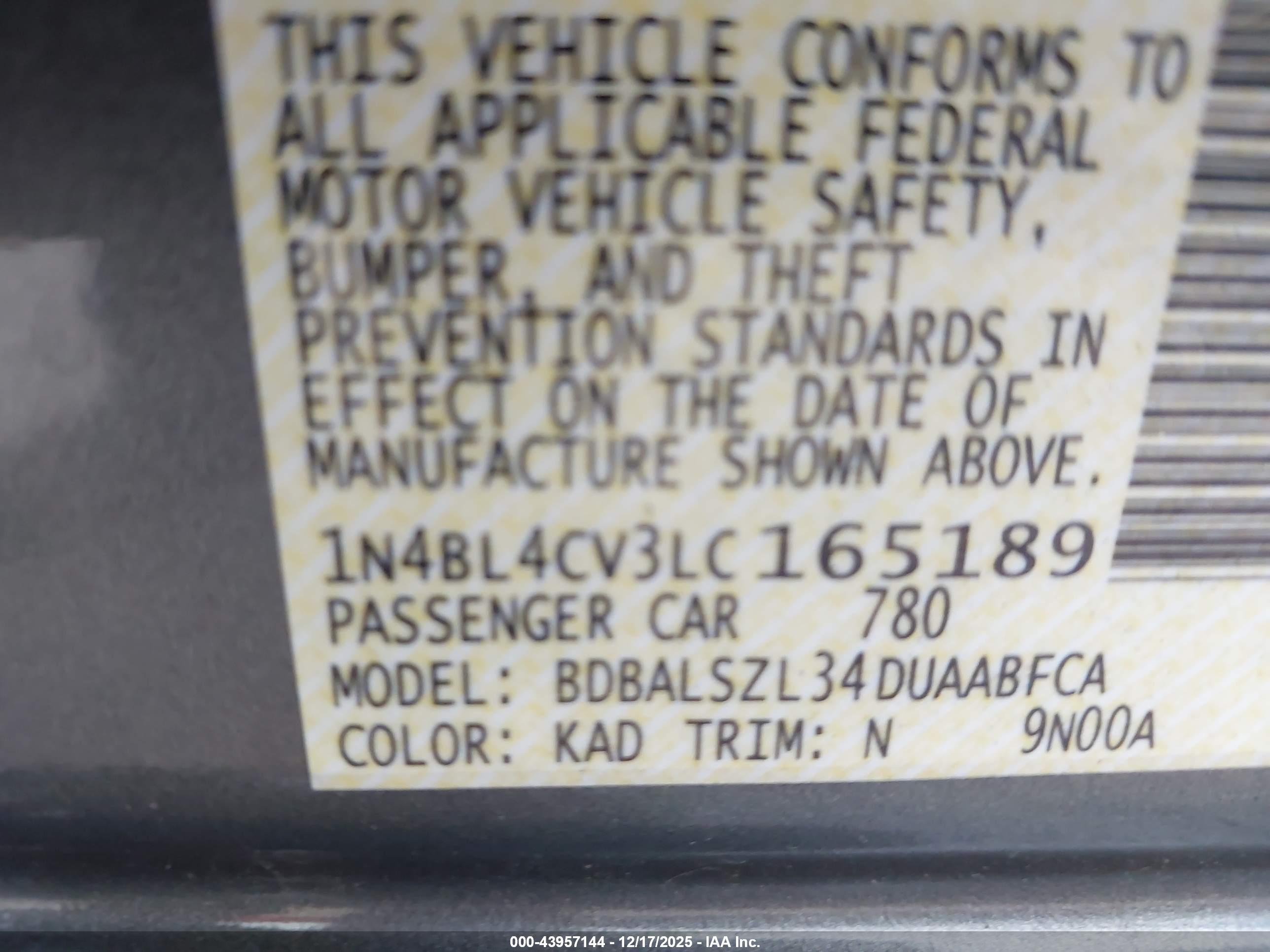 NISSAN ALTIMA image 9