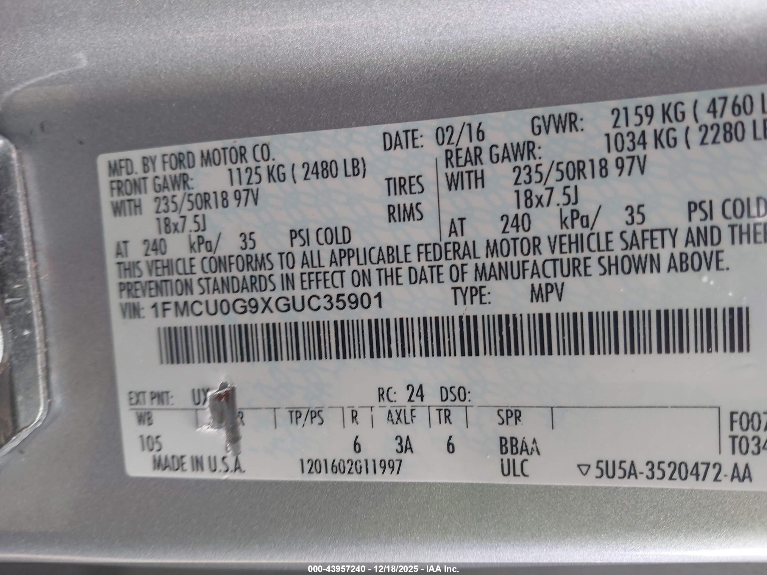 FORD ESCAPE image 9
