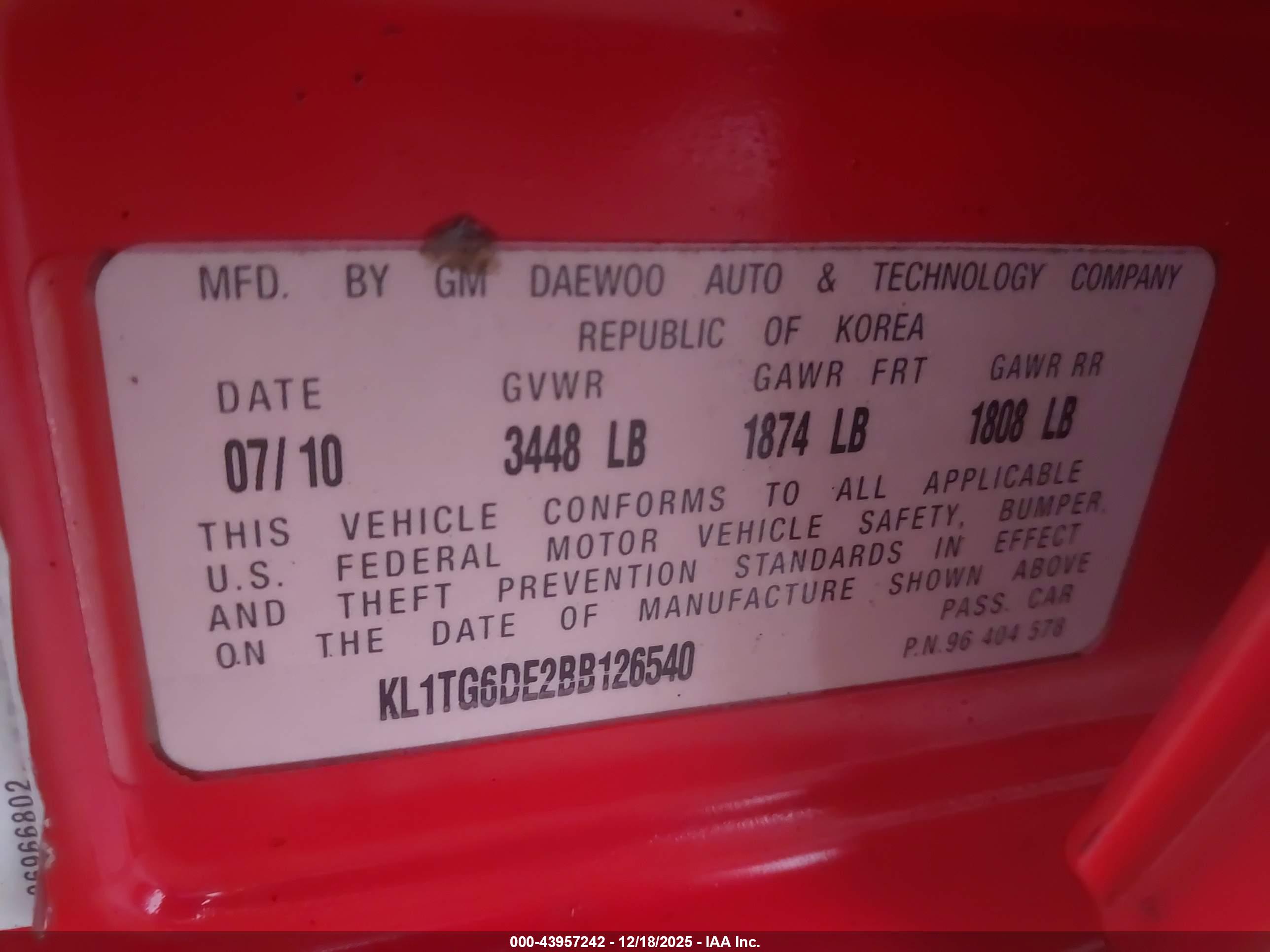 CHEVROLET AVEO image 9