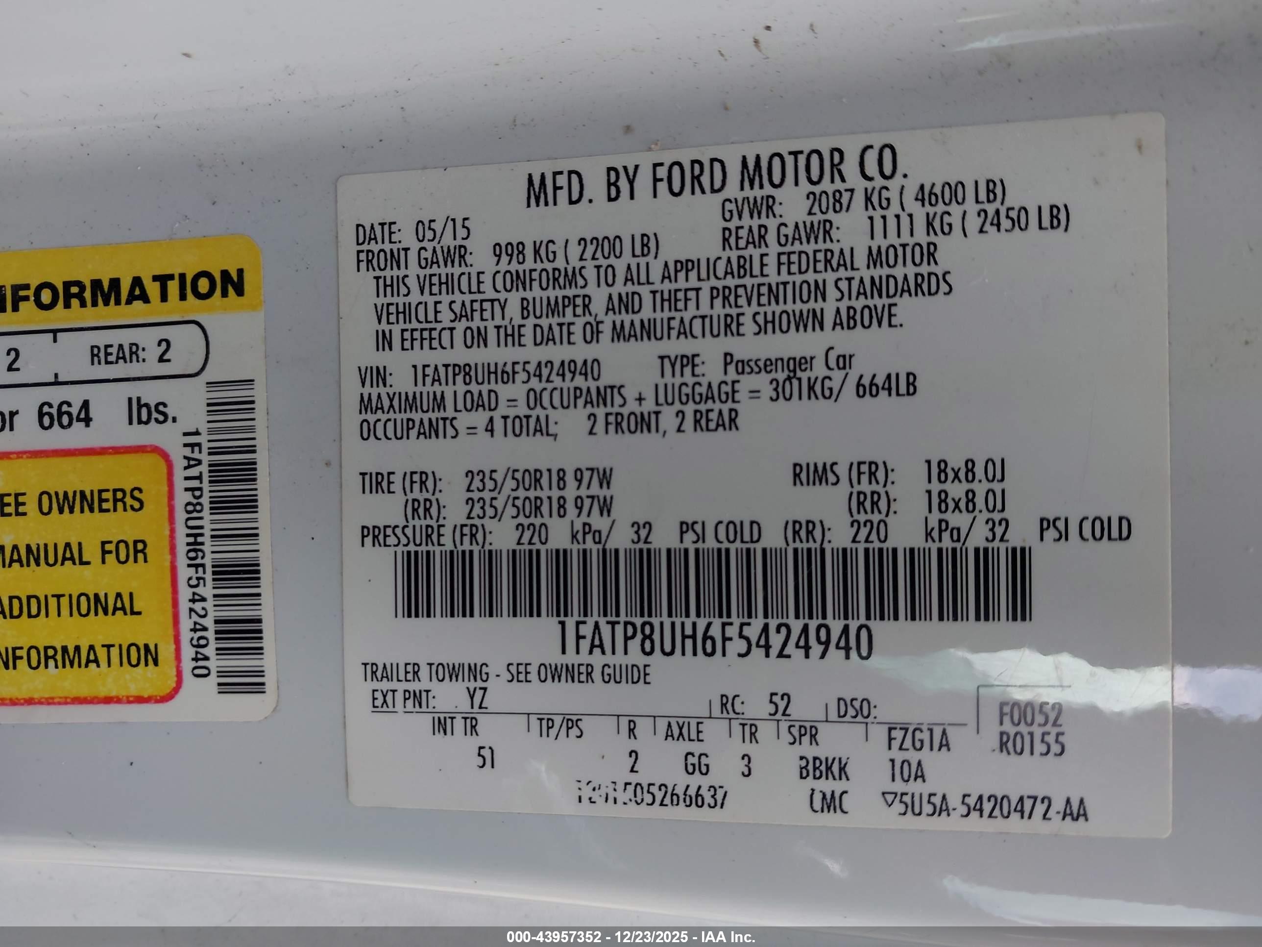 FORD MUSTANG image 9