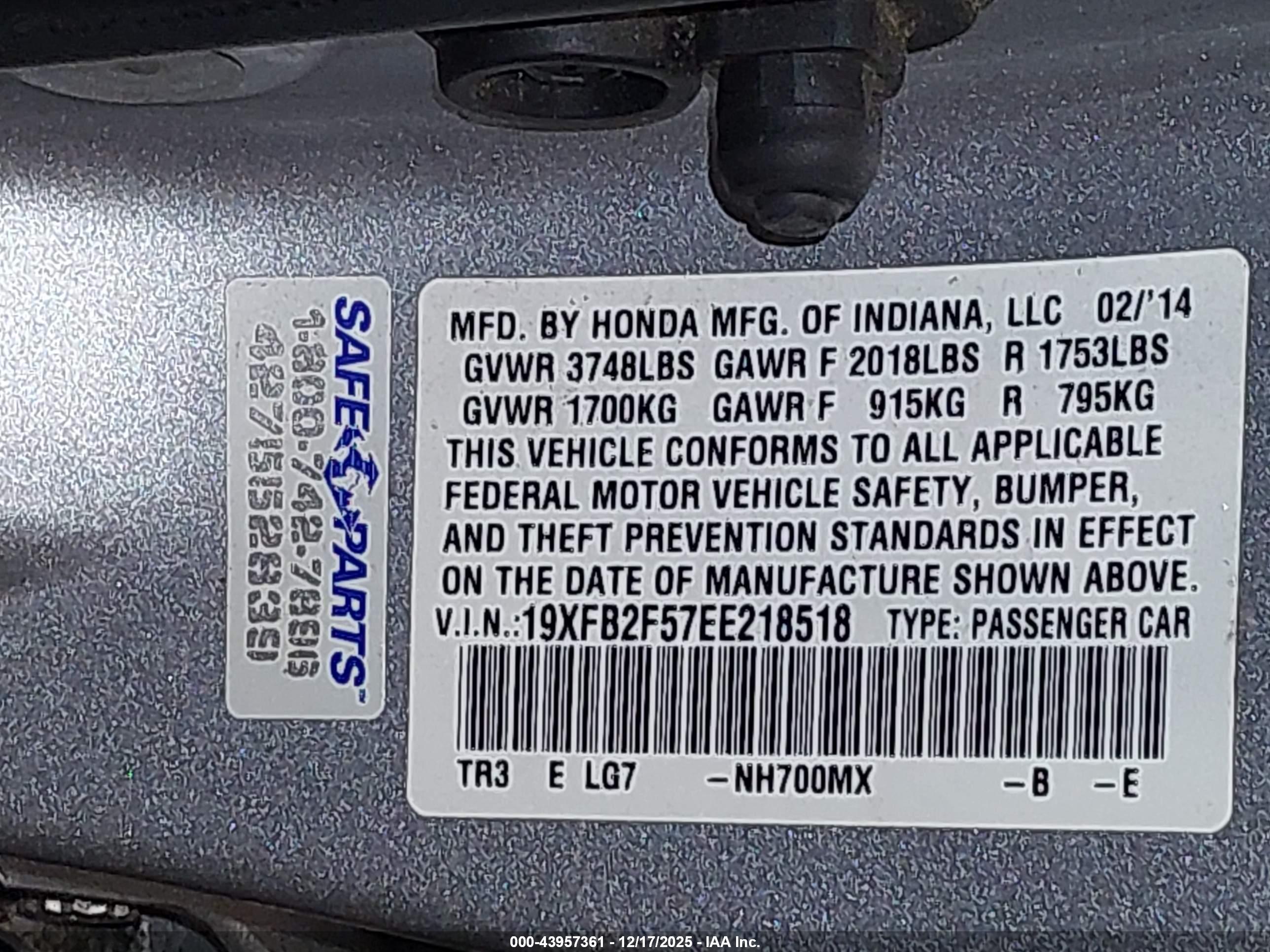 HONDA CIVIC image 9