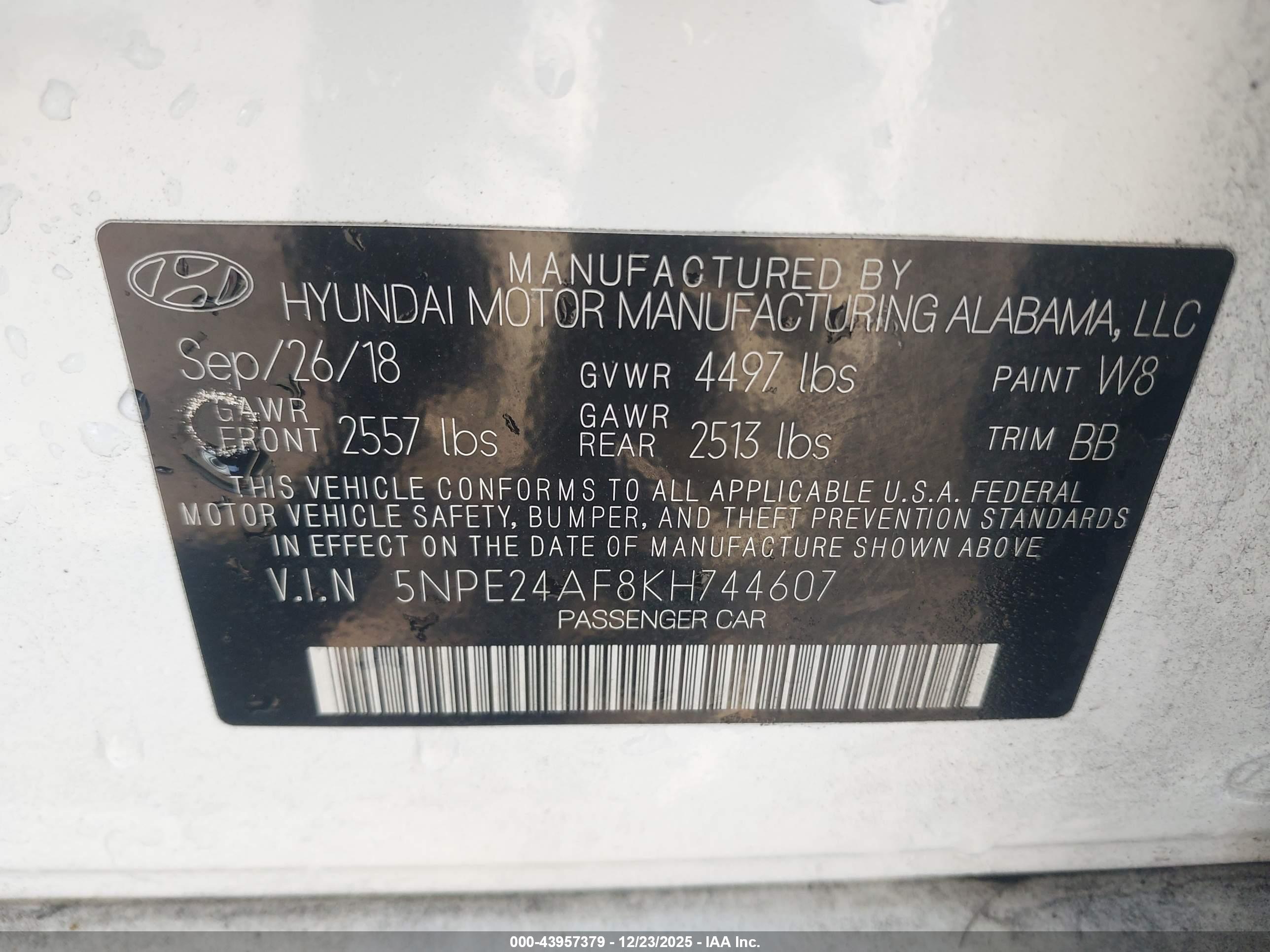 HYUNDAI SONATA image 9