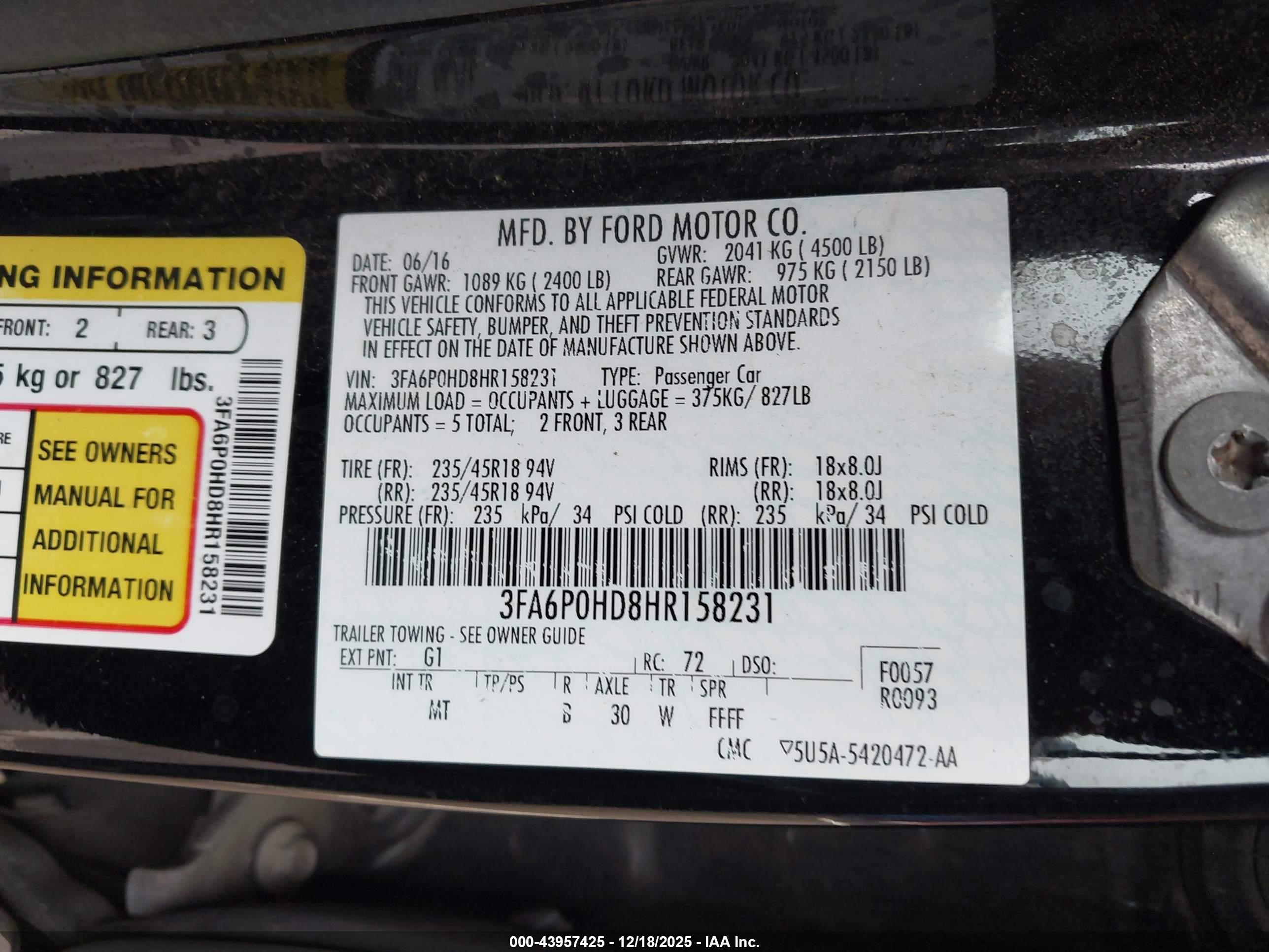 FORD FUSION image 9