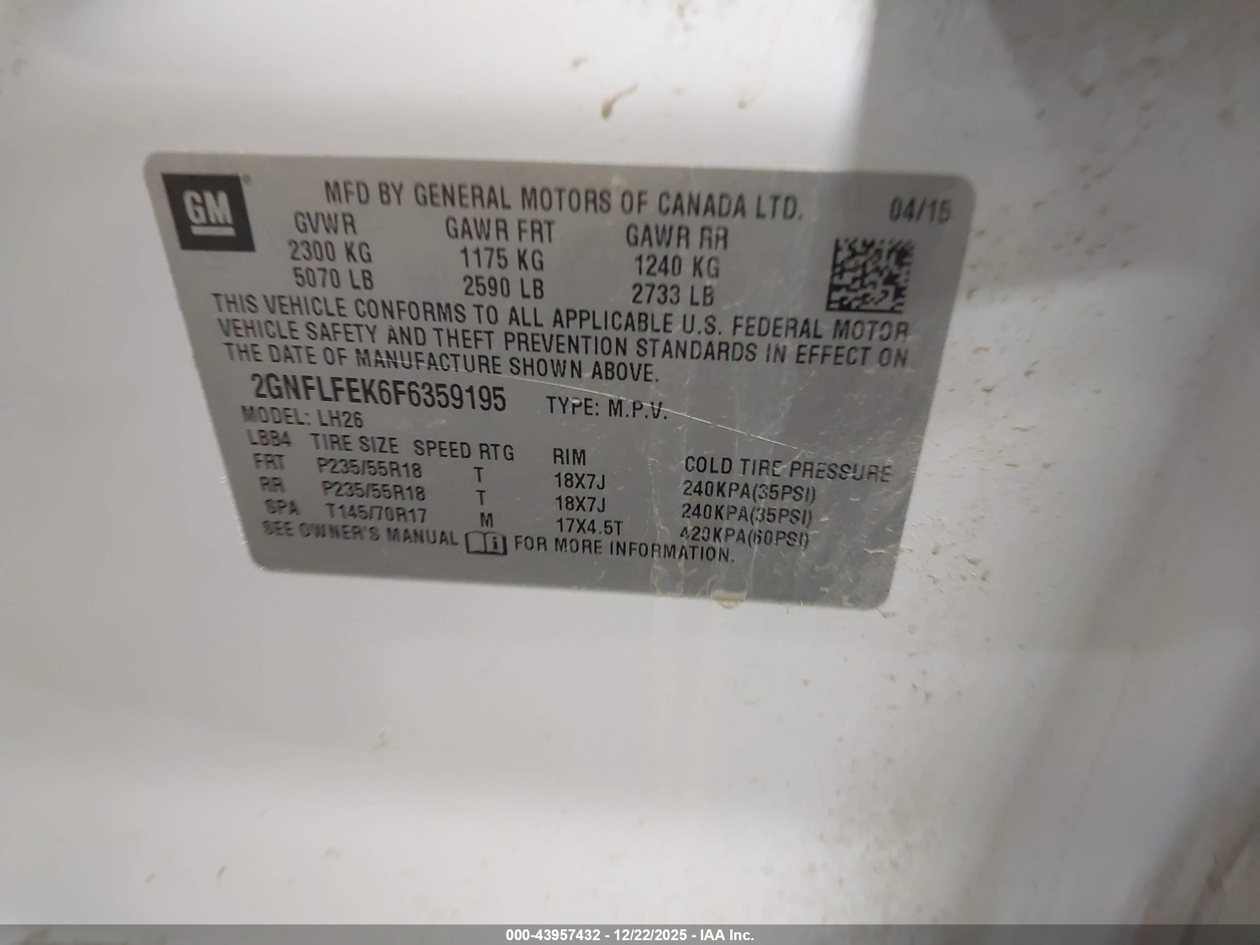 CHEVROLET EQUINOX image 9