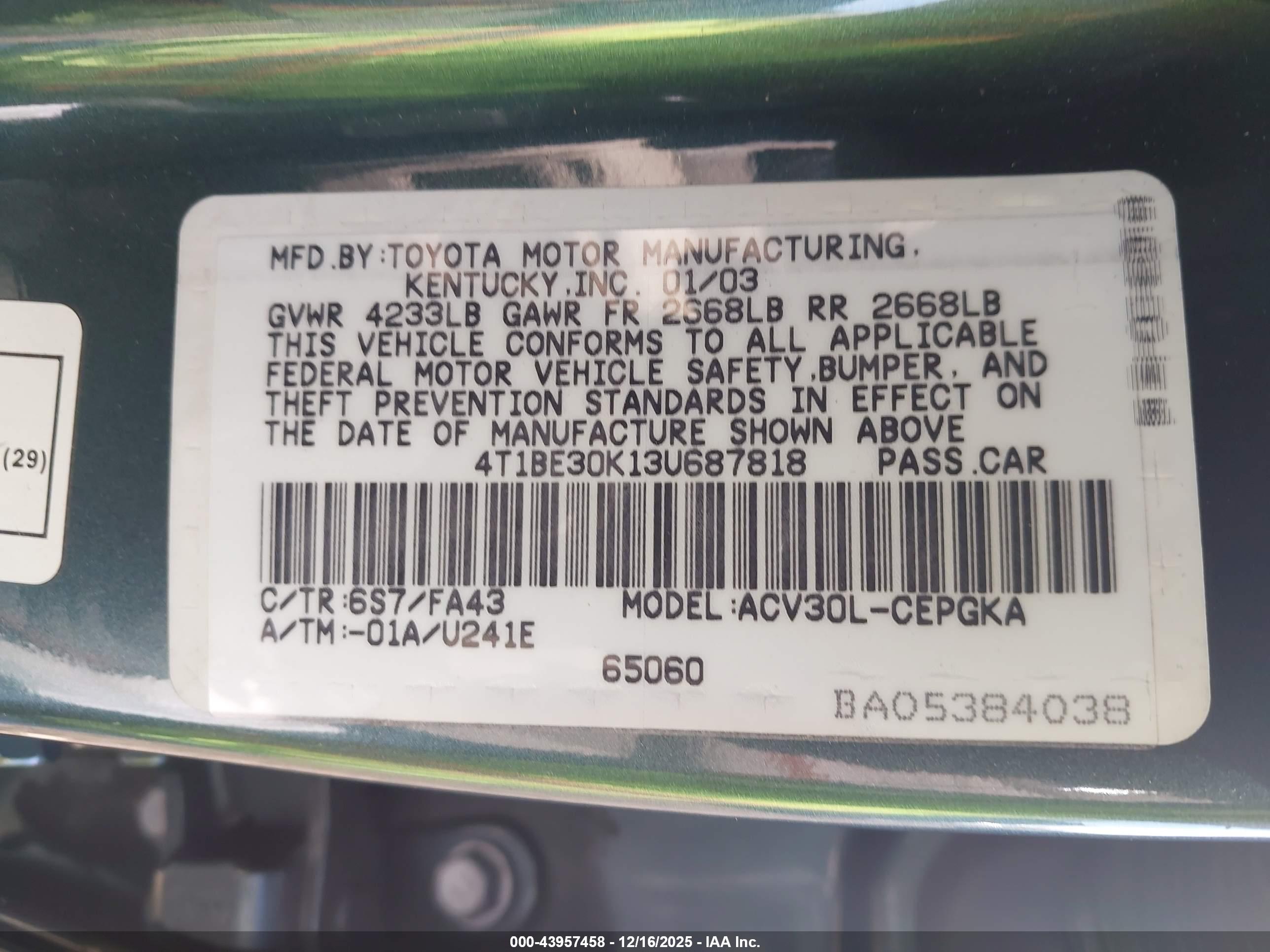 TOYOTA CAMRY image 9